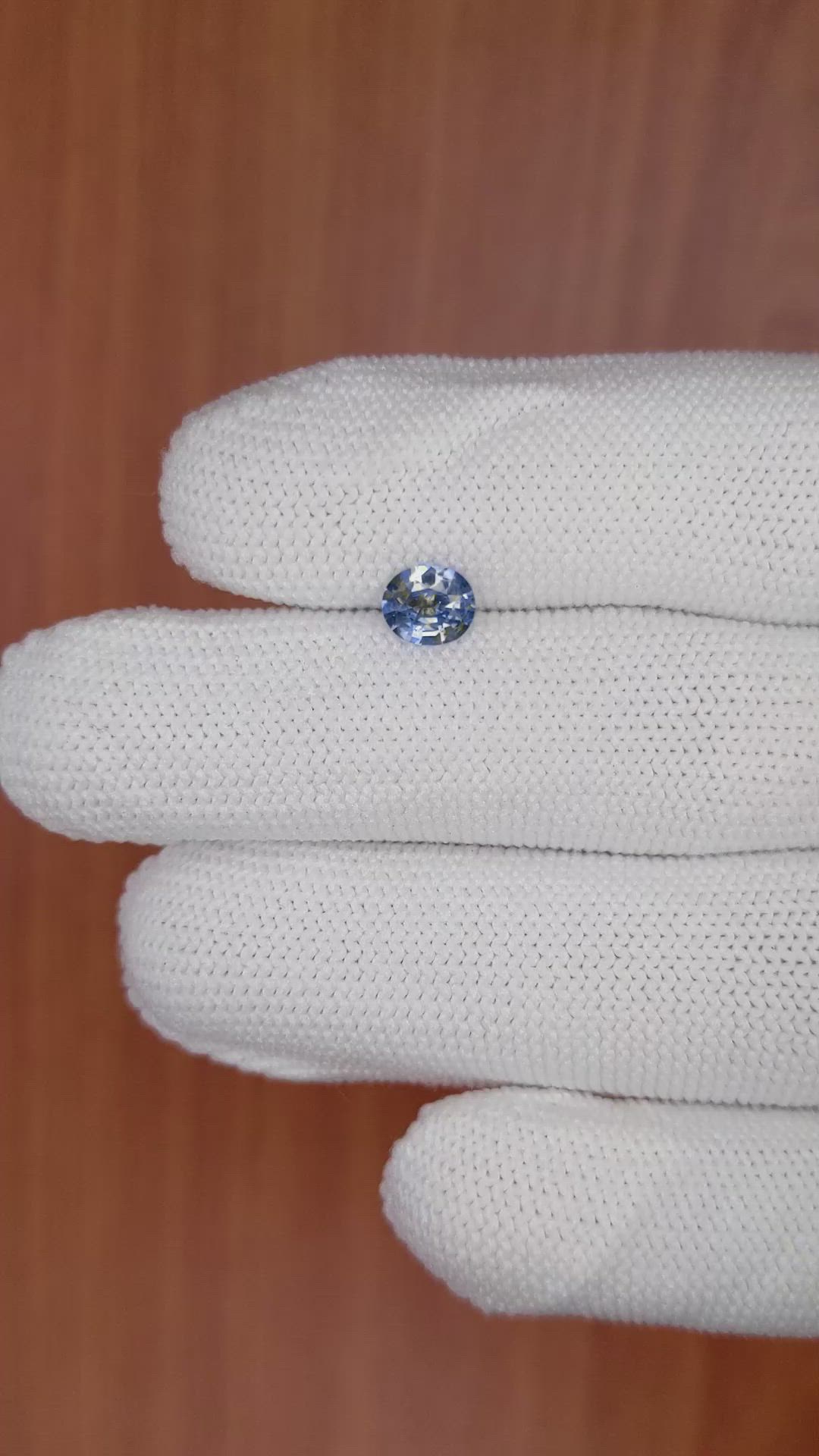 0.72 Ct. Bi Color Sapphire from Ceylon (Sri Lanka) Size Video