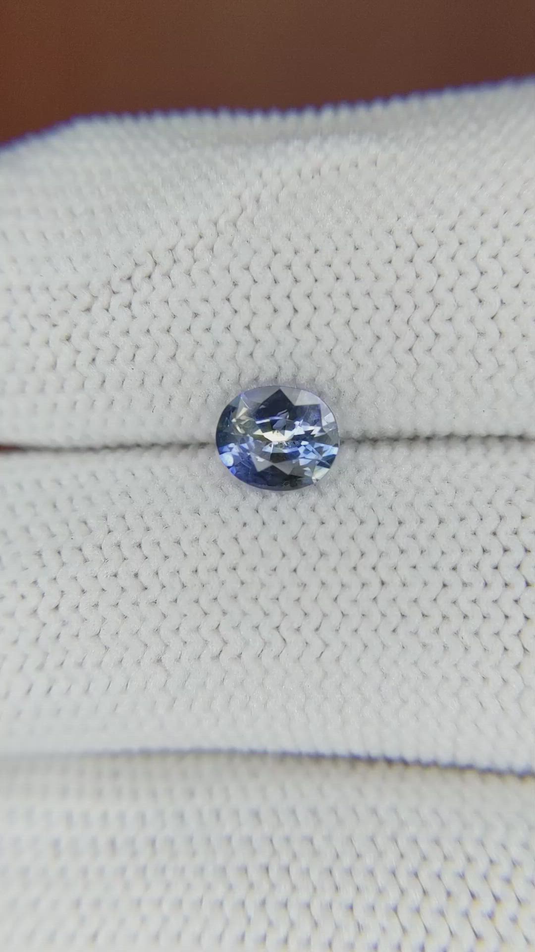 0.72 Ct. Bi Color Sapphire from Ceylon (Sri Lanka) Size Video