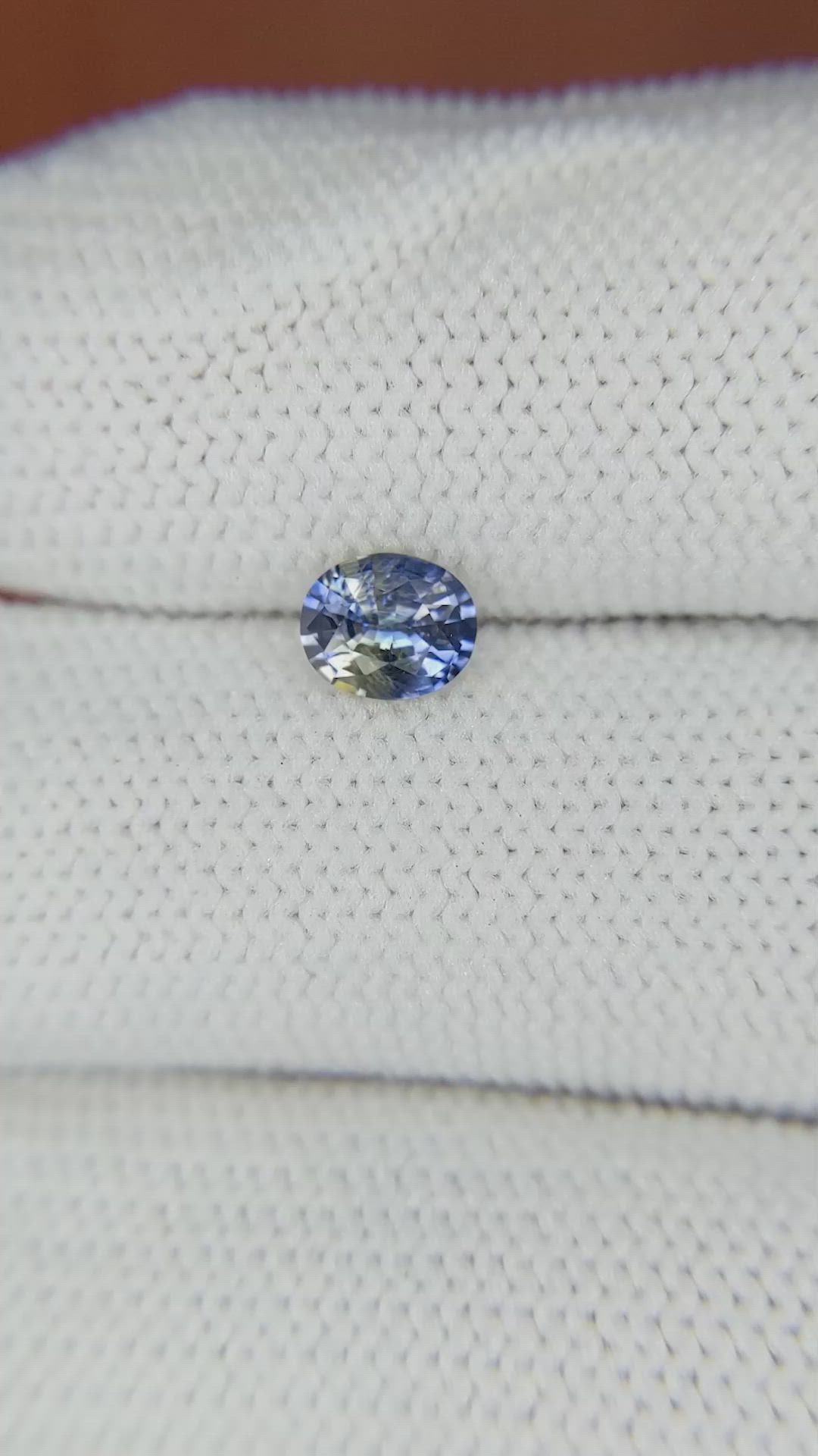 0.58 Ct. Bi Color / Parti Sapphire from Ceylon (Sri Lanka) Size Video