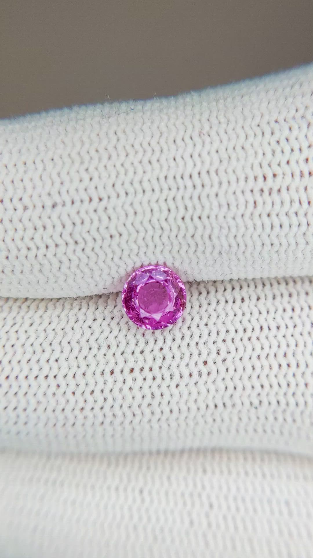 0.86 Ct. Pink Sapphire from Ceylon (Sri Lanka) Size Video