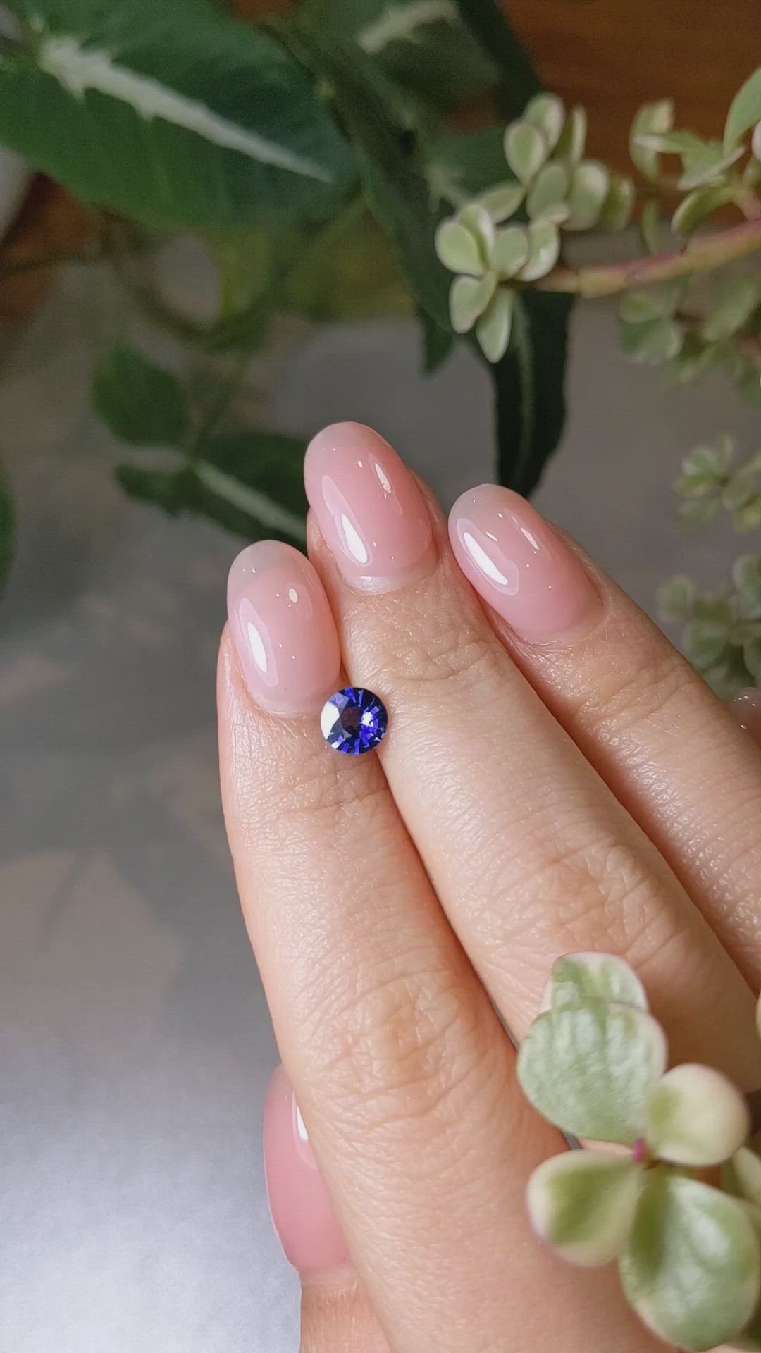 0.77 Ct. Blue Sapphire from Ceylon (Sri Lanka) Size Video