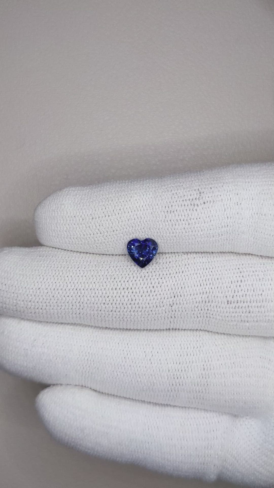 1.14 Ct. Blue Sapphire from Ceylon (Sri Lanka) Size Video