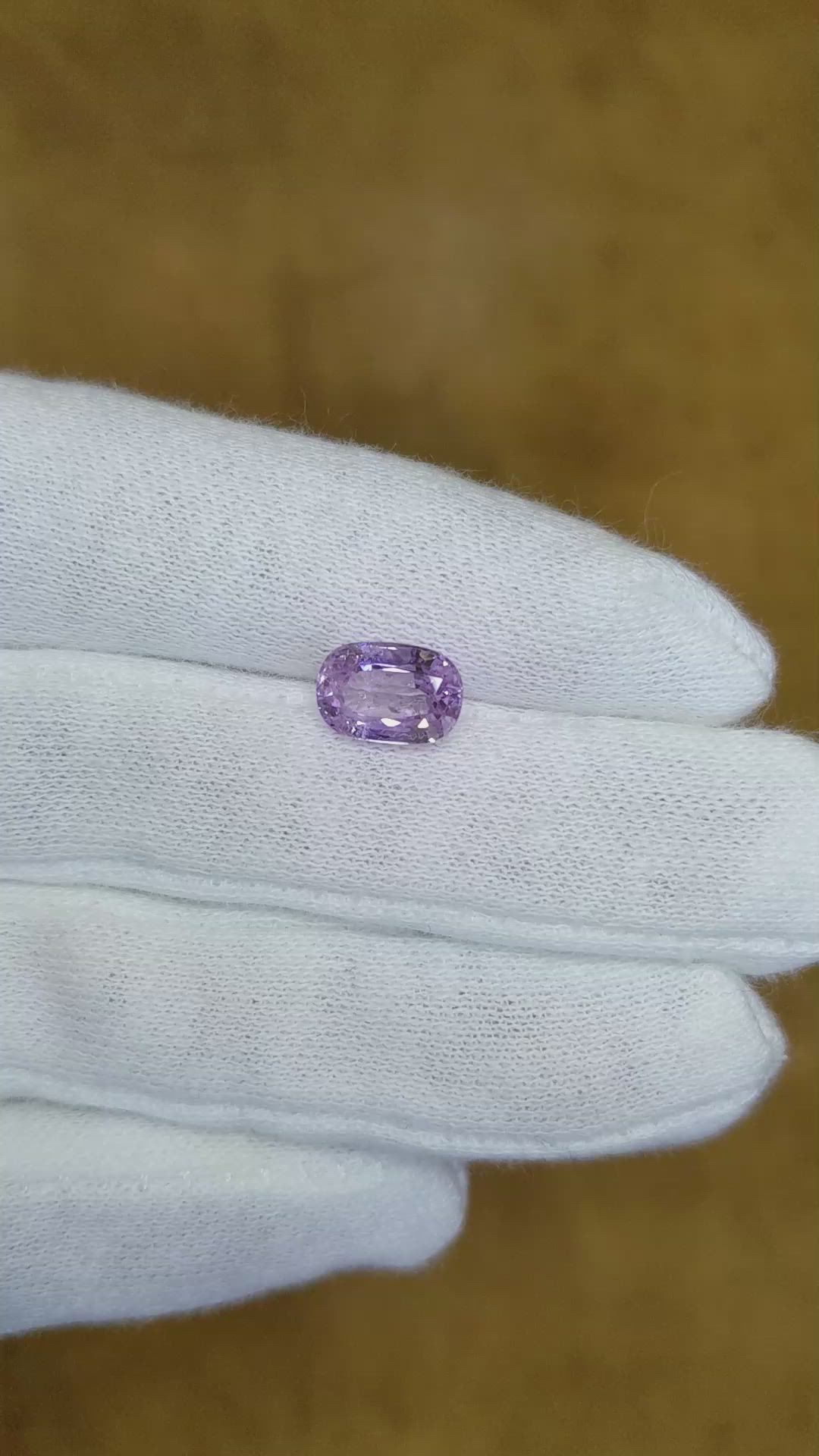 2.57 Ct. Purple Sapphire from Ceylon (Sri Lanka) Size Video