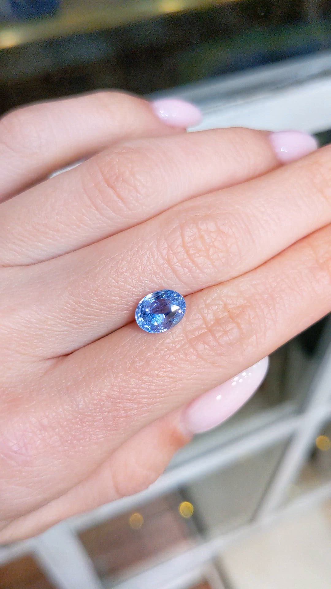 2.57 Ct. Blue Sapphire from Ceylon (Sri Lanka) Size Video