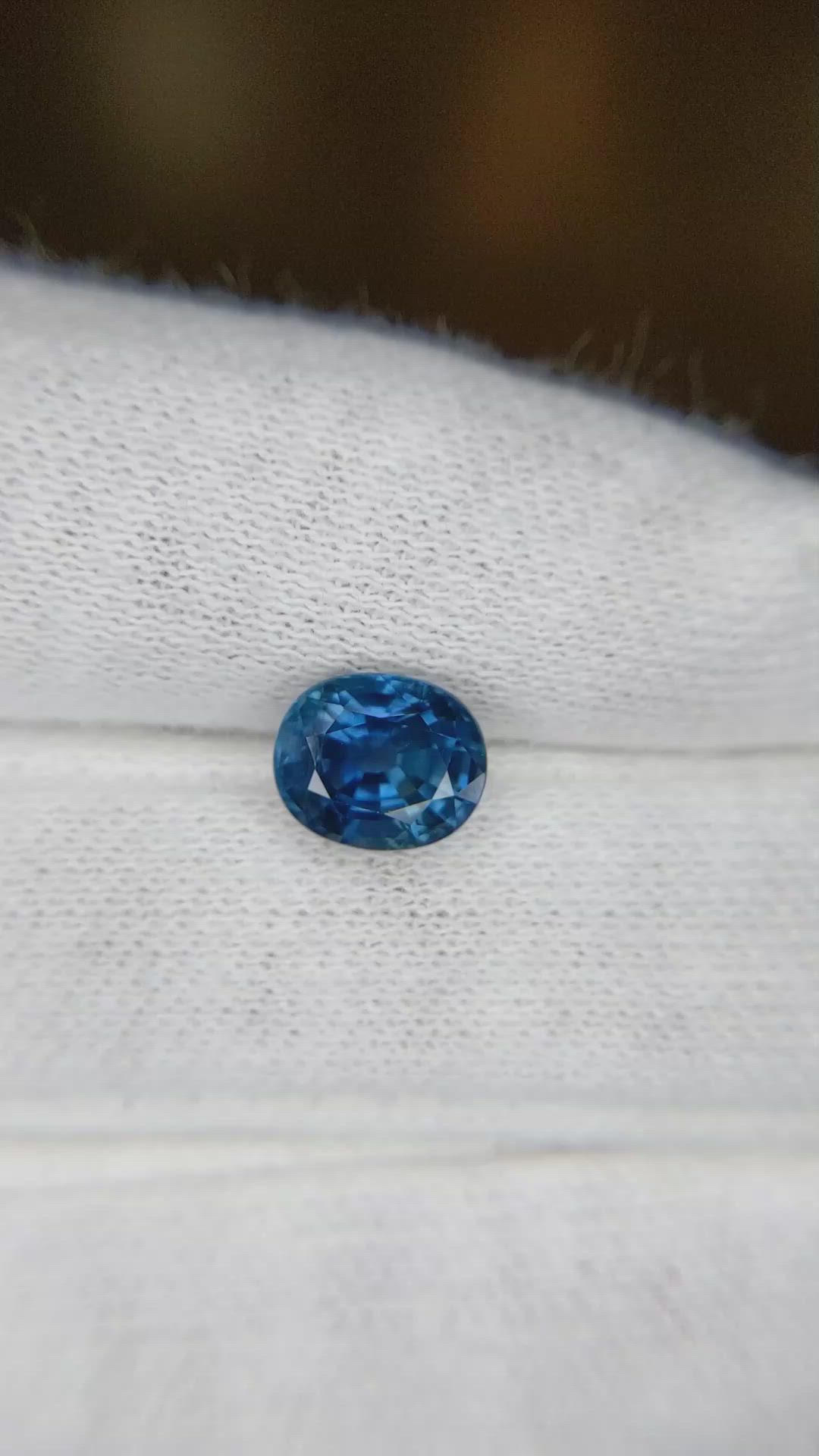 1.98 Ct. Greenish Blue Sapphire from Ceylon (Sri Lanka) Size Video