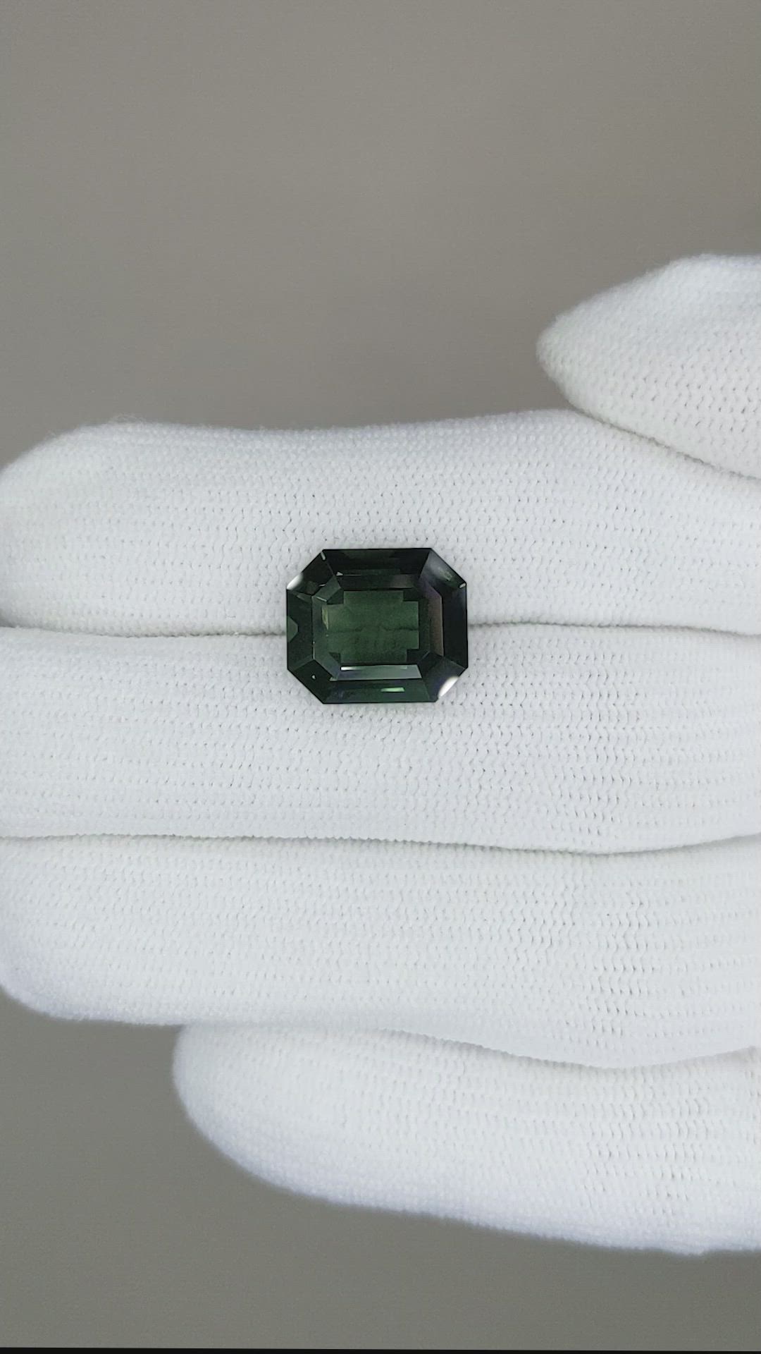 7.12 Ct. Green Sapphire from Madagascar Size Video