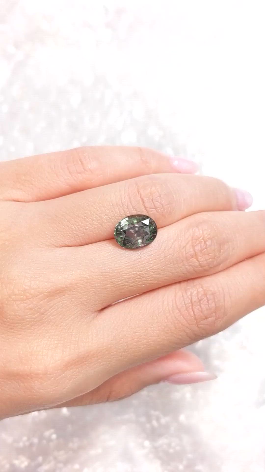 5.54 Ct. Color Change Sapphire from East Africa Size Video