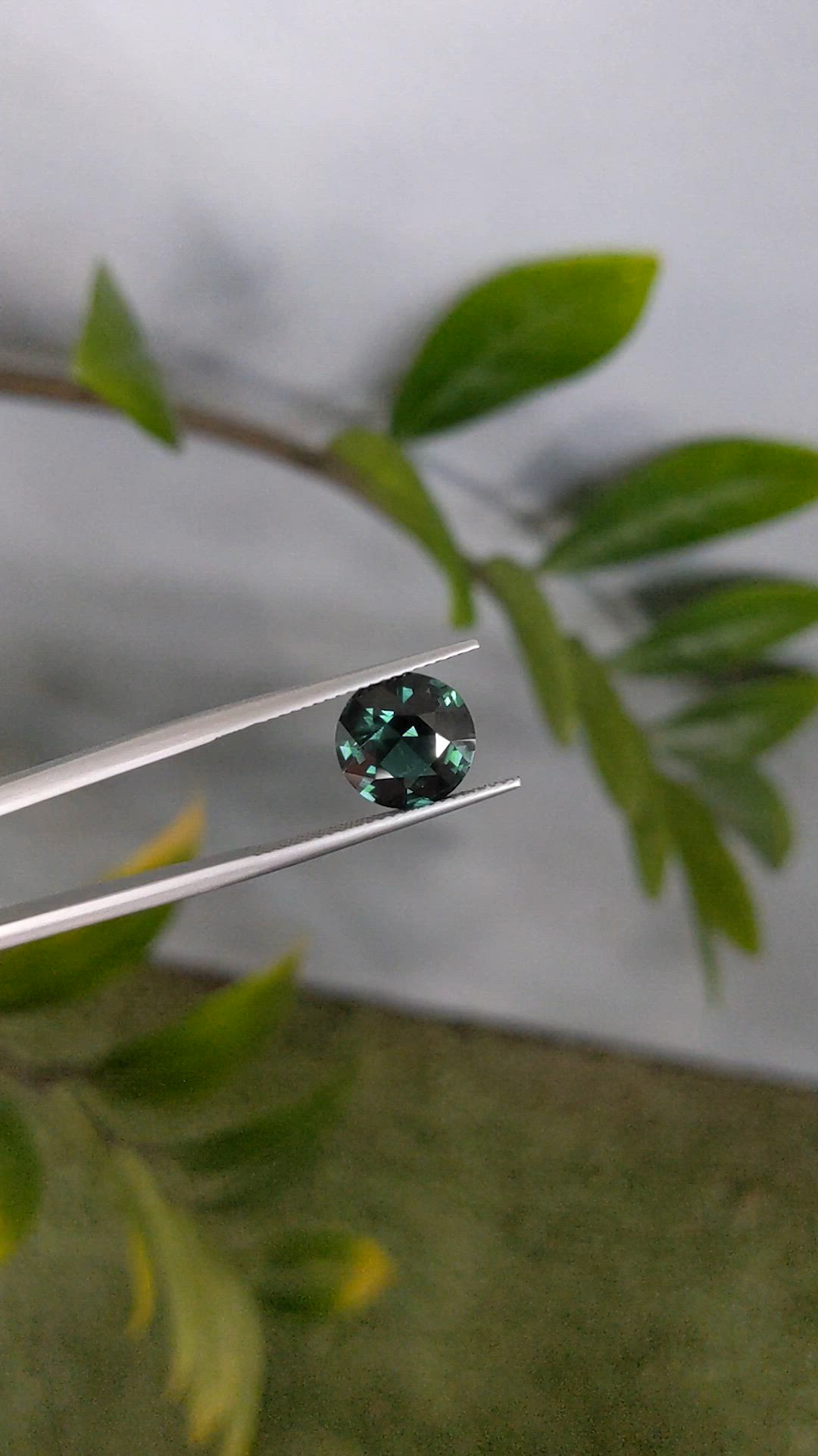 4.51 Ct. Bluish Green Sapphire from Madagascar Size Video