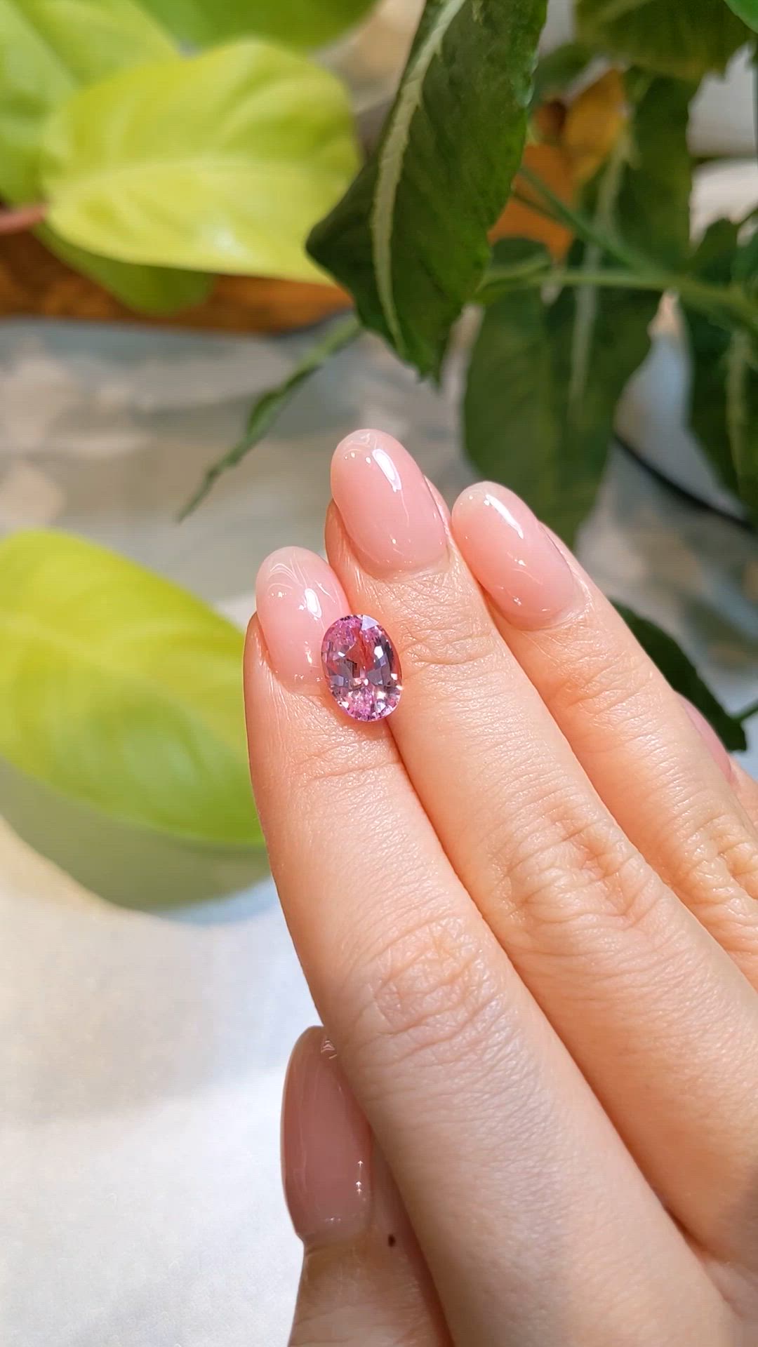 3.02 Ct. Pink Sapphire from Ceylon (Sri Lanka) Size Video