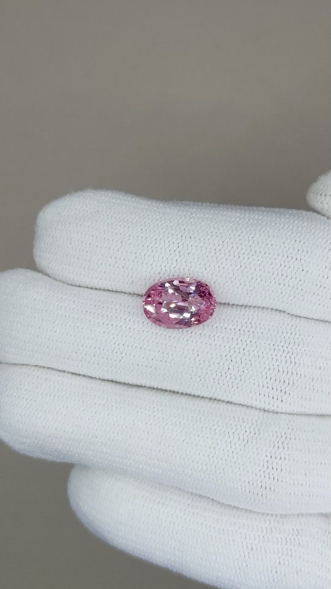 3.02 Ct. Pink Sapphire from Ceylon (Sri Lanka) Size Video