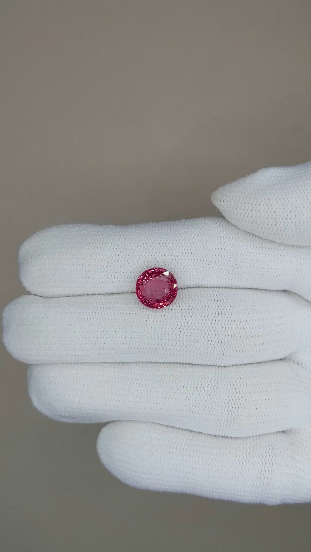 3.11 Ct. Reddish Pink Sapphire from Madagascar Size Video