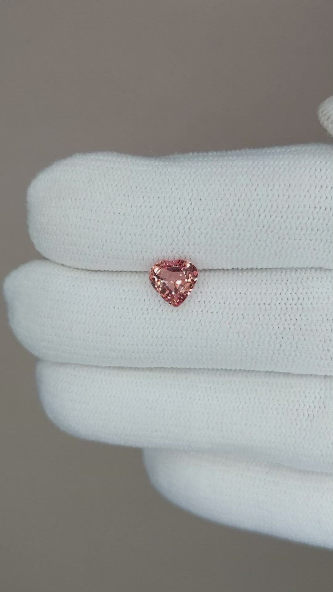 1.03 Ct. Padparadscha Sapphire from Madagascar Size Video