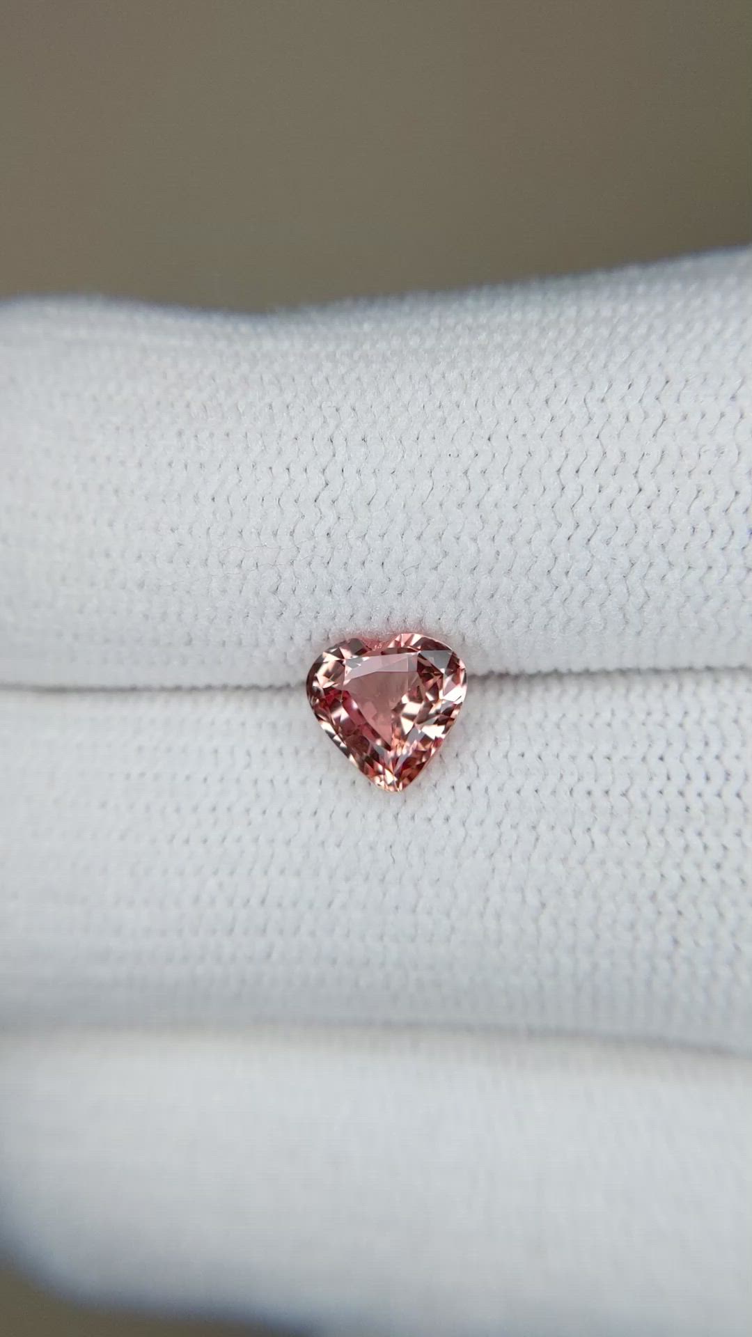 1.03 Ct. Padparadscha Sapphire from Madagascar Size Video