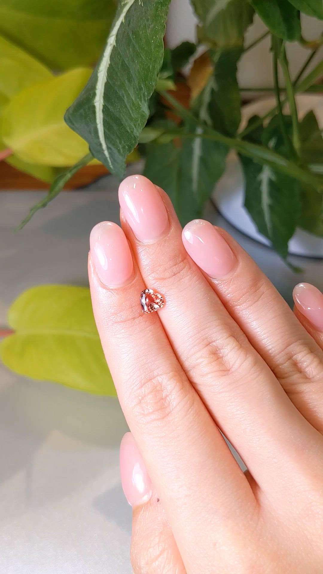 1.03 Ct. Padparadscha Sapphire from Madagascar Size Video