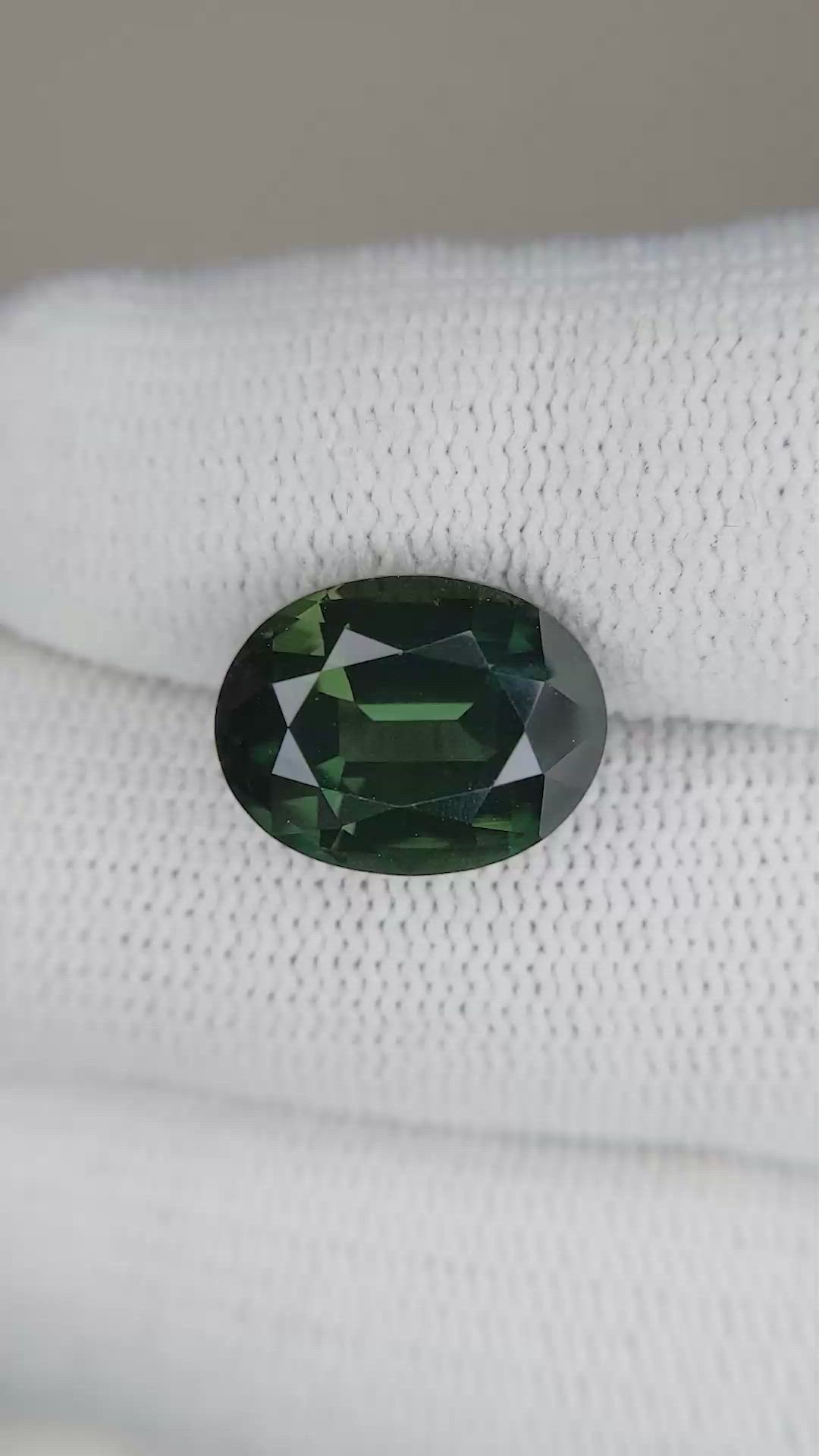 8.09 Ct. Bluish Green Sapphire from Madagascar Size Video