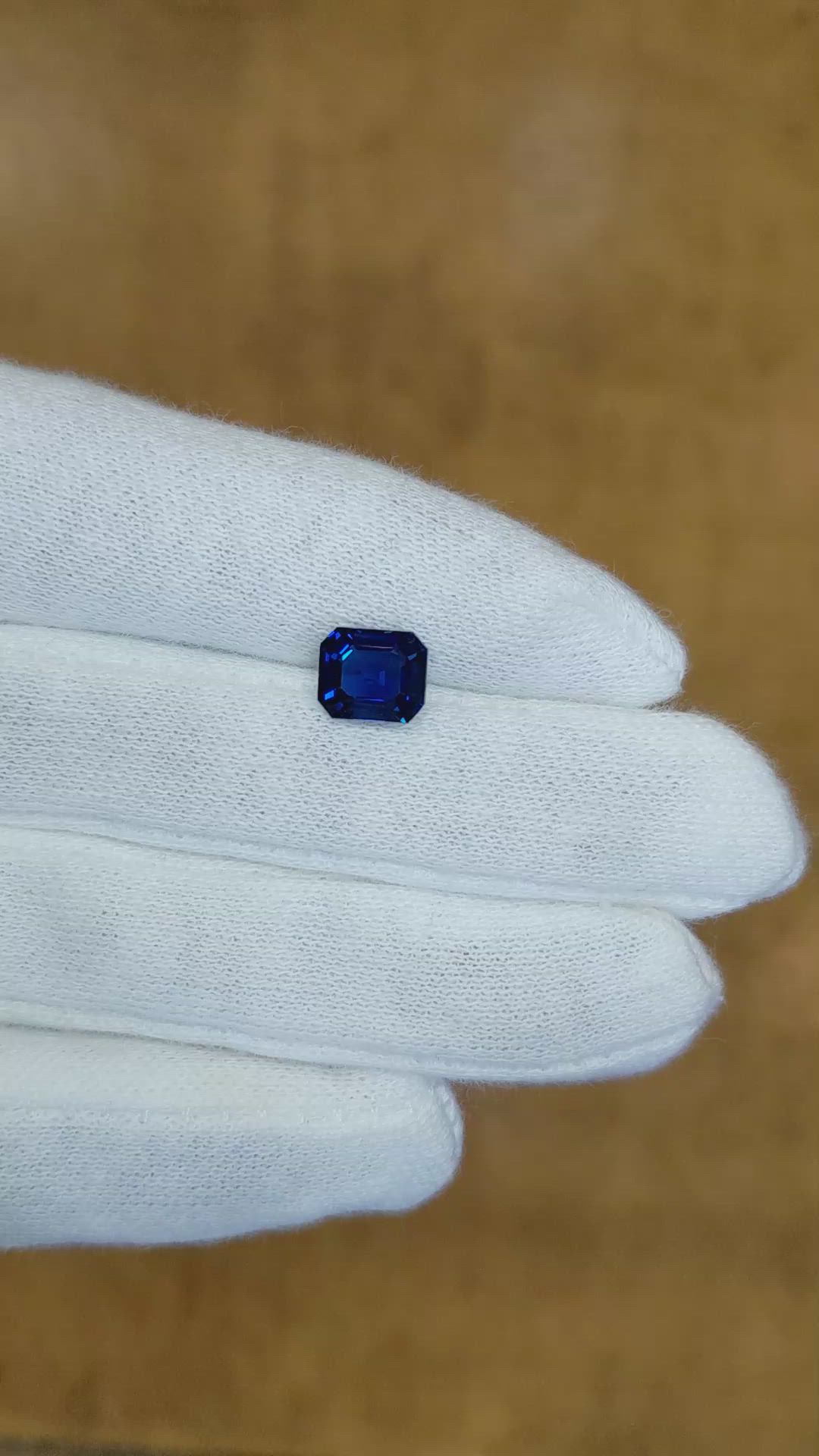 2.01 Ct. Blue Sapphire from Ceylon (Sri Lanka) Size Video