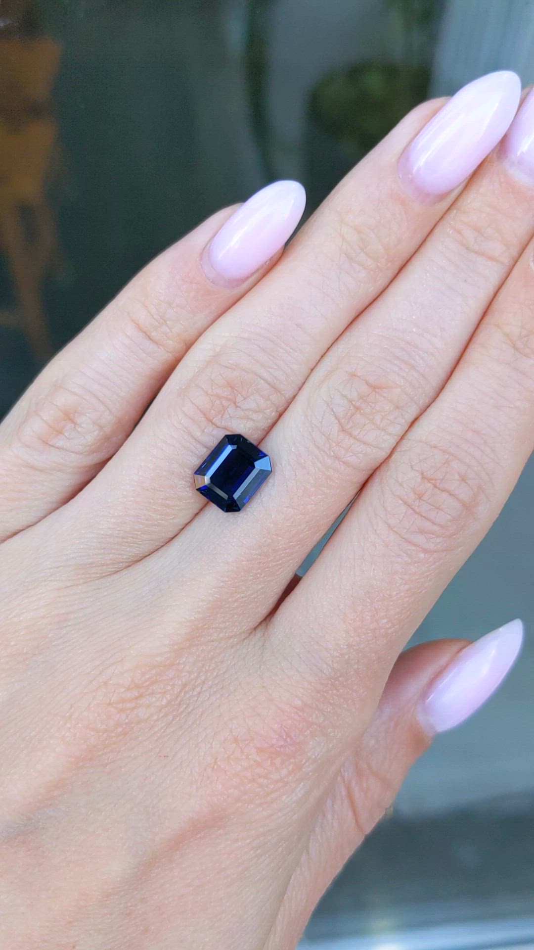 3.05 Ct. Blue Sapphire from Ceylon (Sri Lanka) Size Video