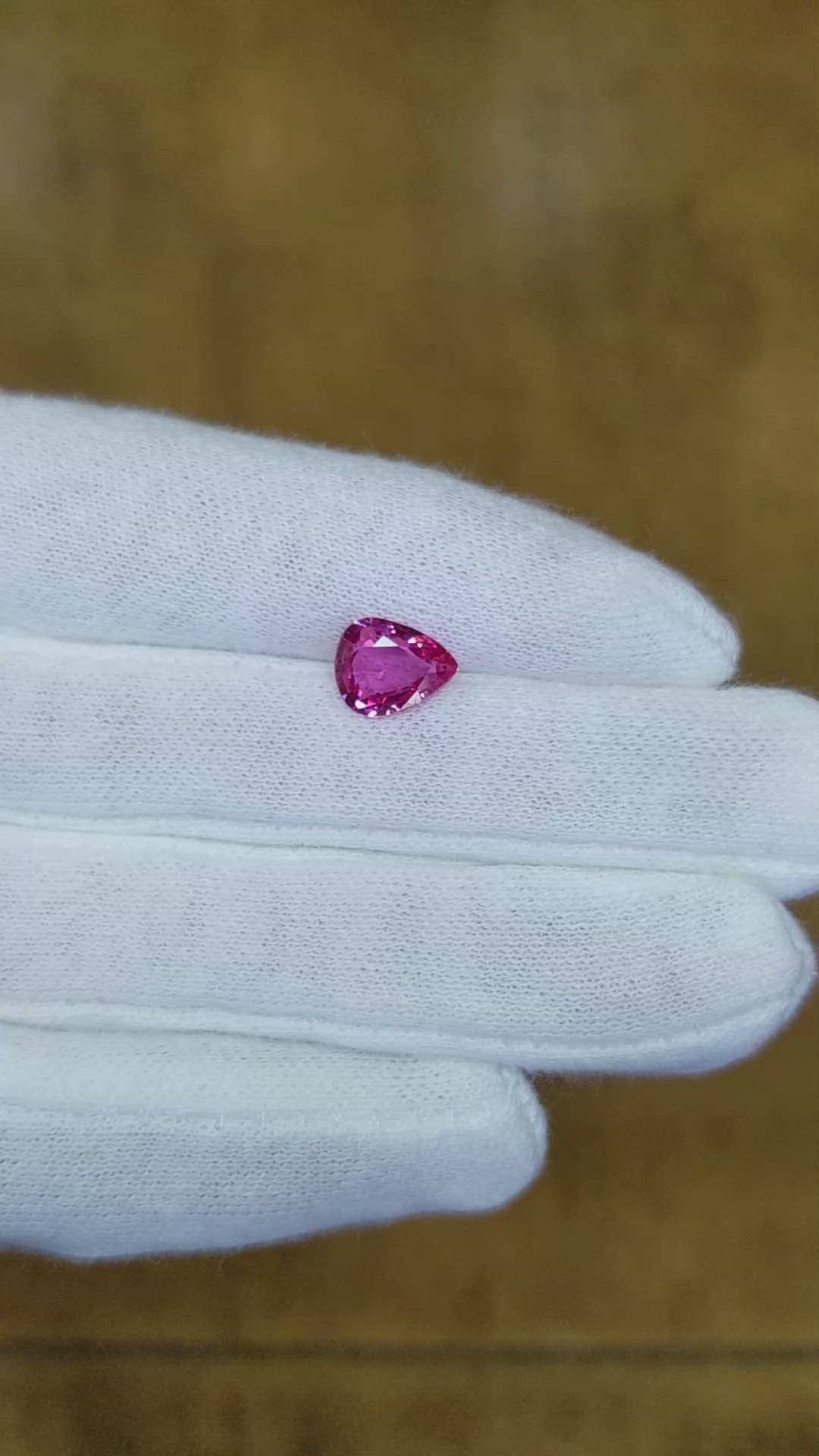1.75 Ct. Pink Sapphire from Ceylon (Sri Lanka) Size Video