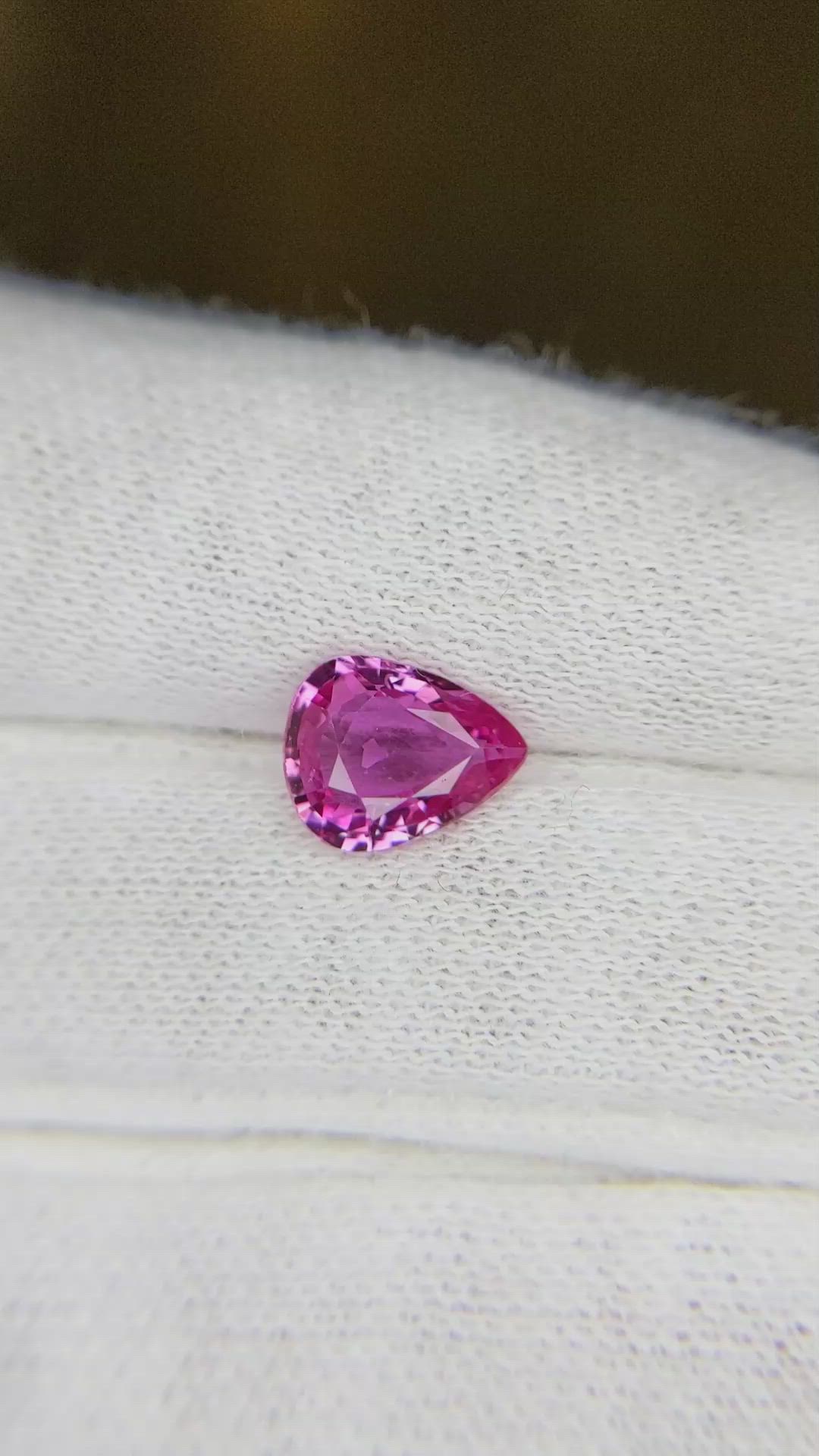 1.75 Ct. Pink Sapphire from Ceylon (Sri Lanka) Size Video