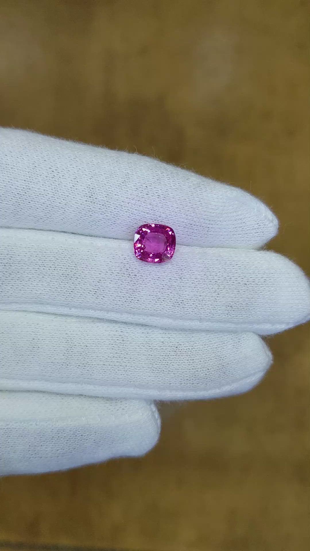 1.99 Ct. Pink Sapphire from Ceylon (Sri Lanka) Size Video