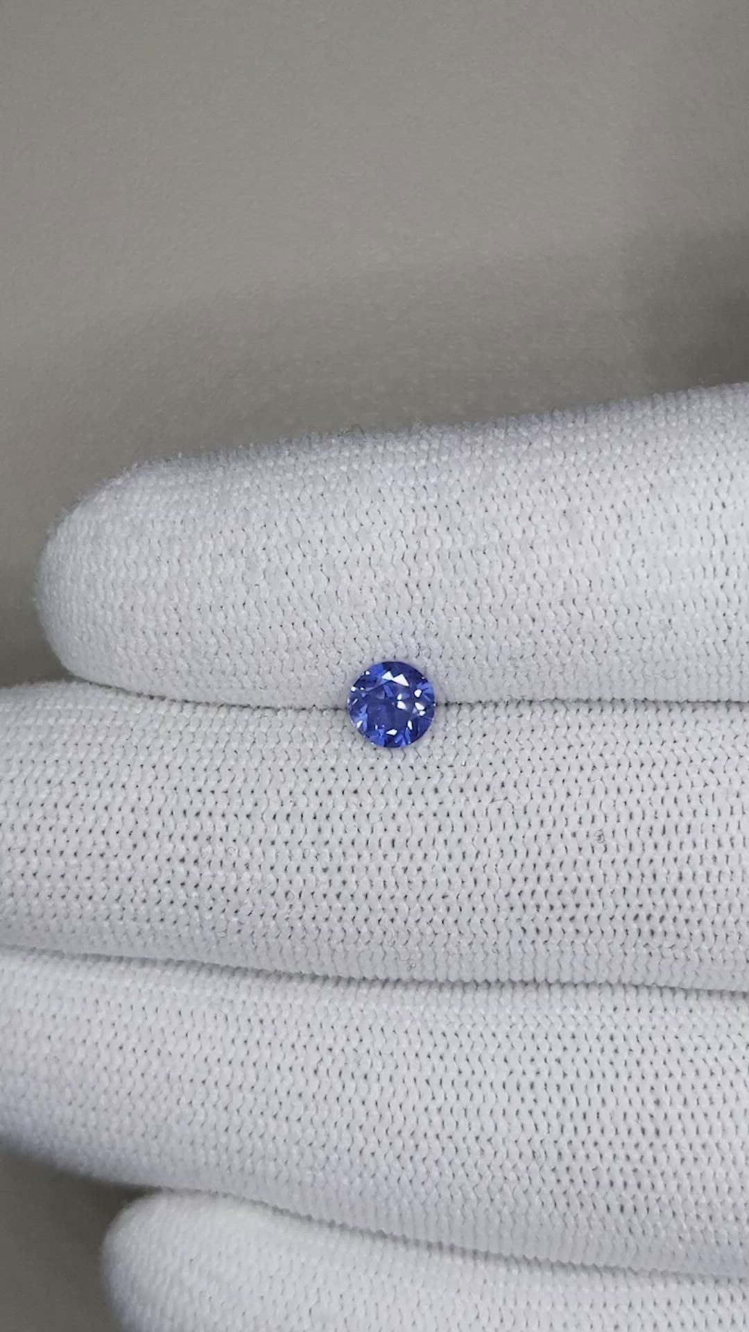 0.62 Ct. Blue Sapphire from Ceylon (Sri Lanka) Size Video