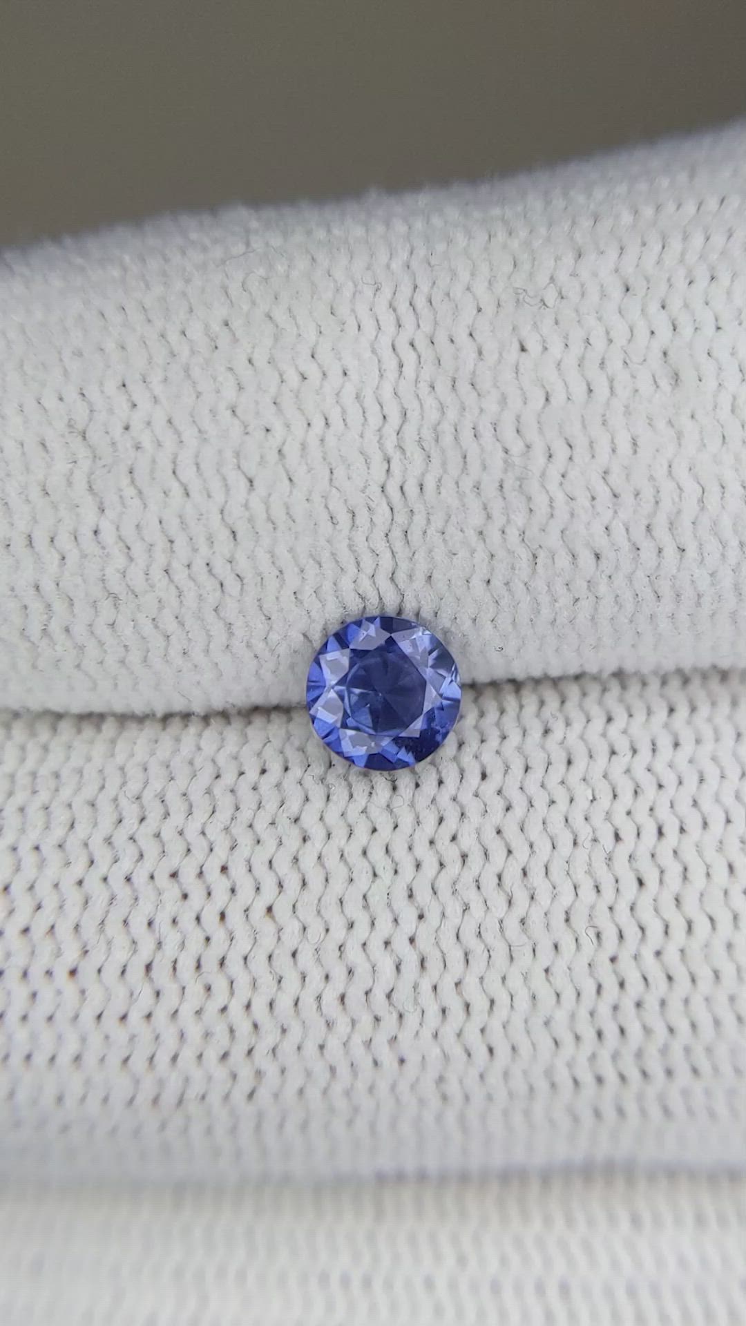 0.62 Ct. Blue Sapphire from Ceylon (Sri Lanka) Size Video
