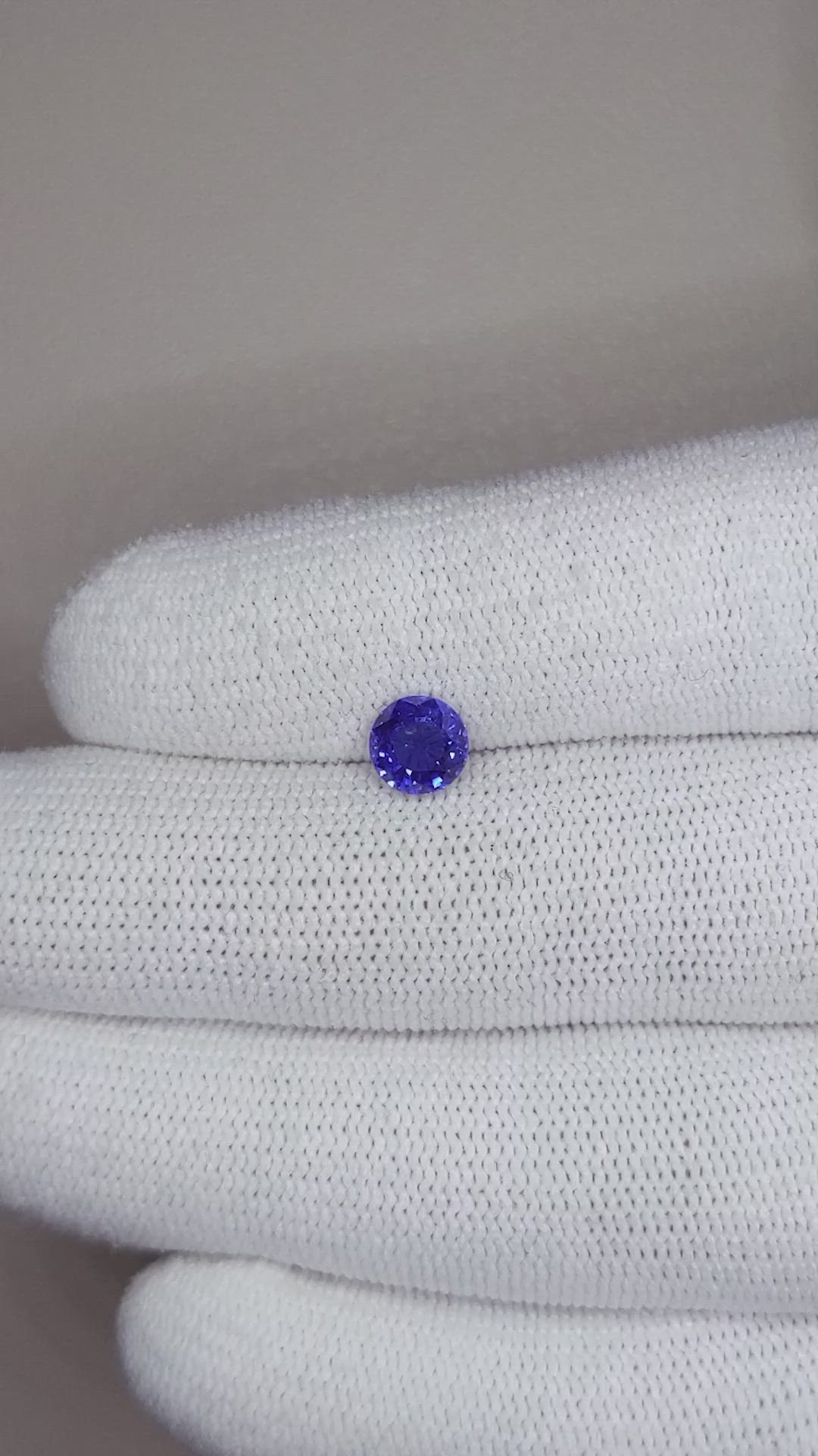 1.19 Ct. Blue Sapphire from Ceylon (Sri Lanka) Size Video