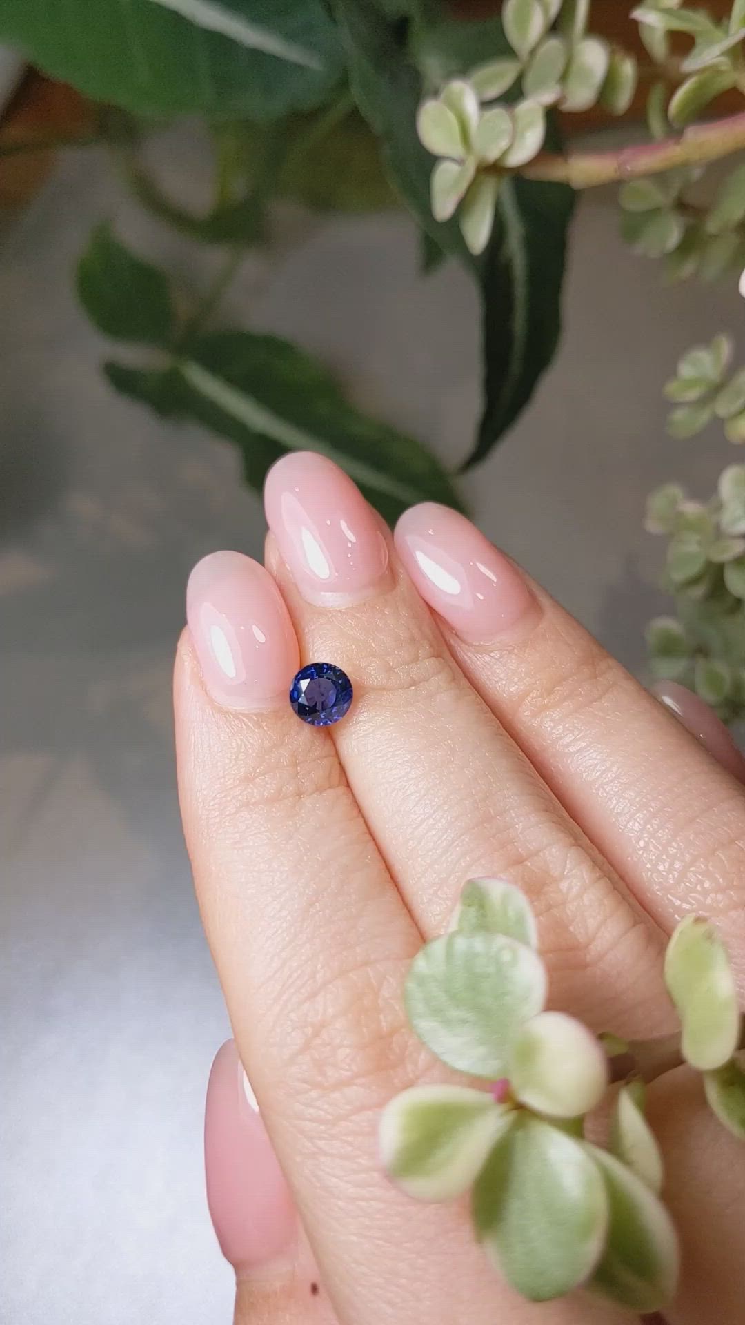 1.19 Ct. Blue Sapphire from Ceylon (Sri Lanka) Size Video