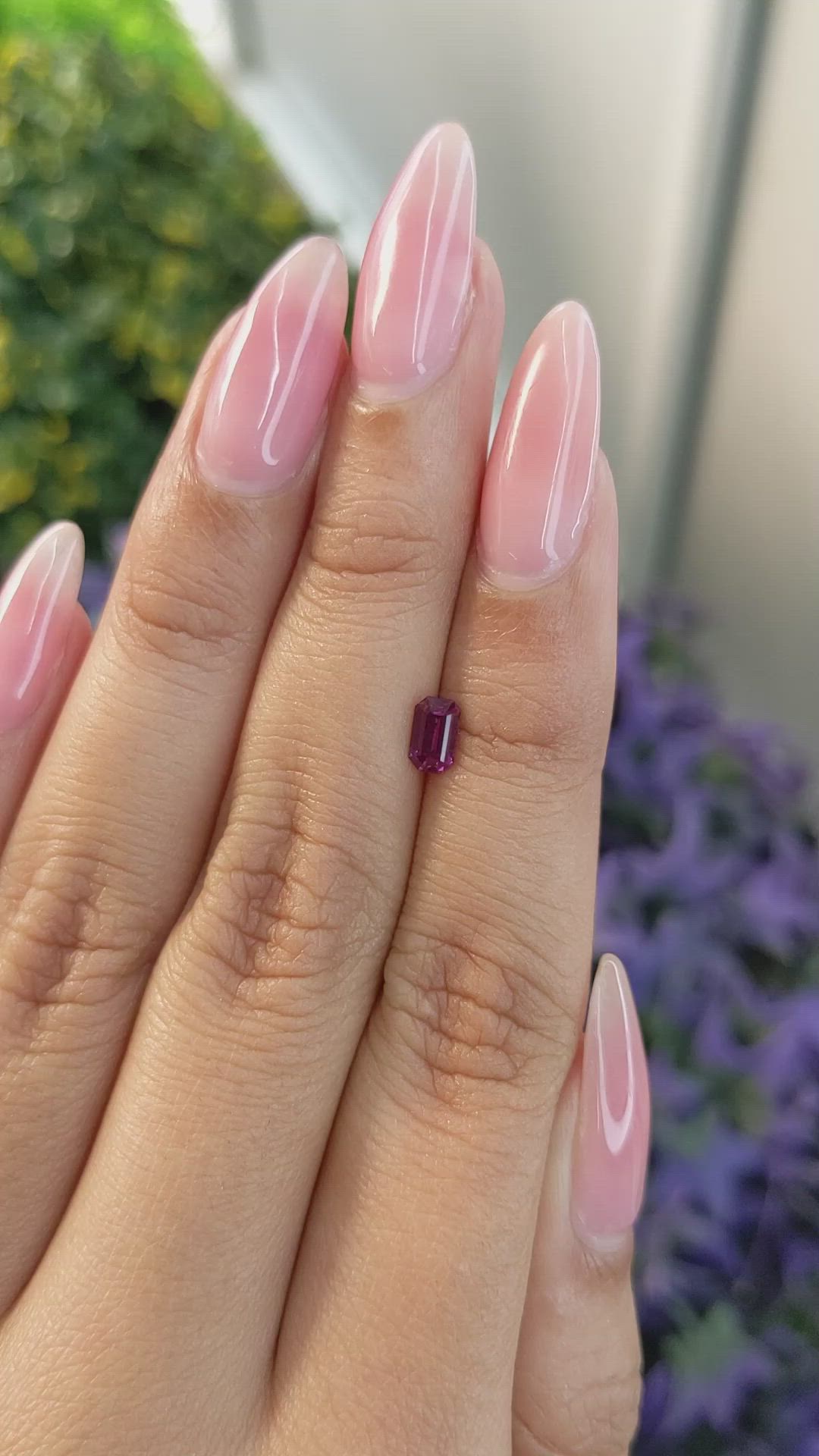 0.55 Ct. Pink Sapphire from Ceylon (Sri Lanka) Size Video