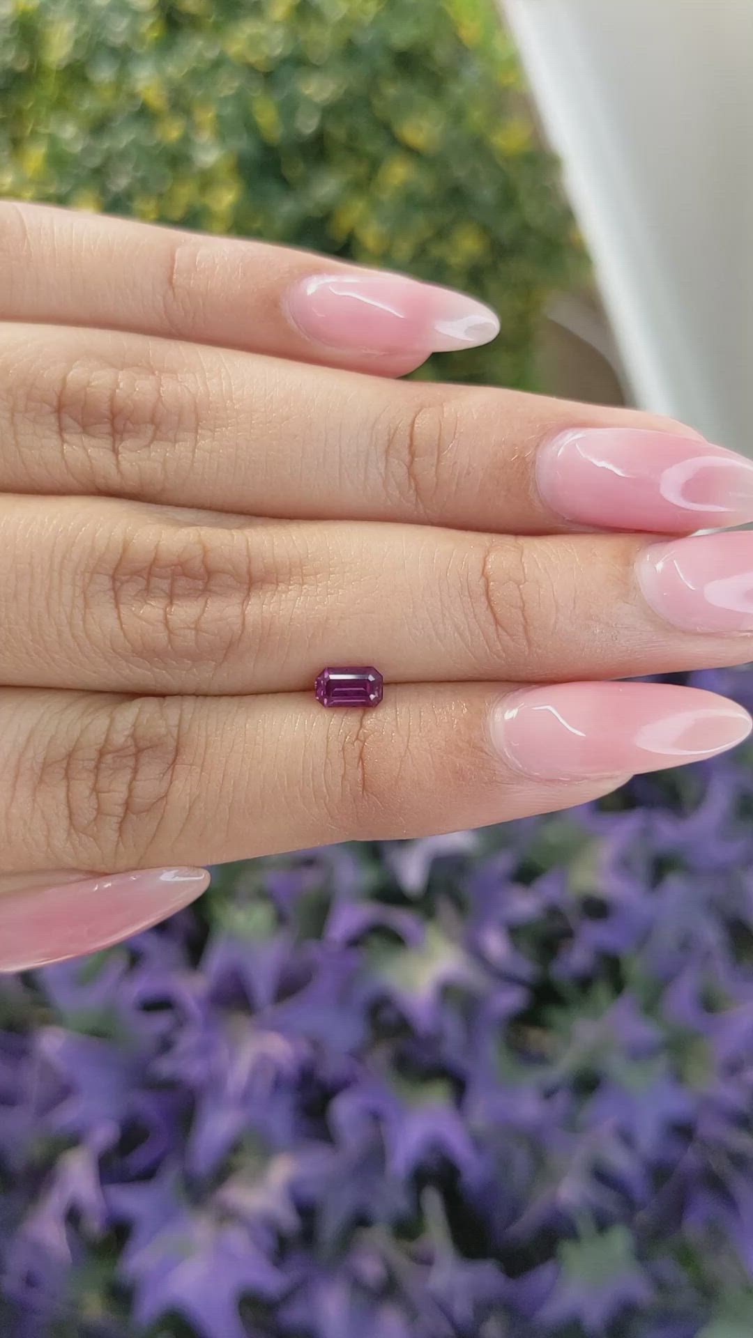 0.55 Ct. Pink Sapphire from Ceylon (Sri Lanka) Size Video