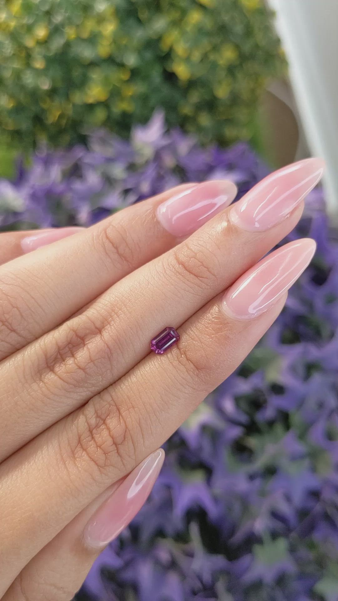0.55 Ct. Pink Sapphire from Ceylon (Sri Lanka) Size Video