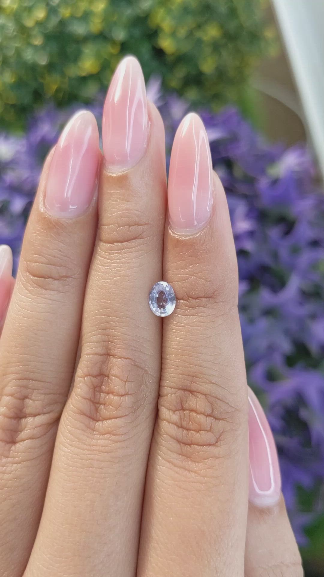 0.61 Ct. Blue Sapphire from Ceylon (Sri Lanka) Size Video