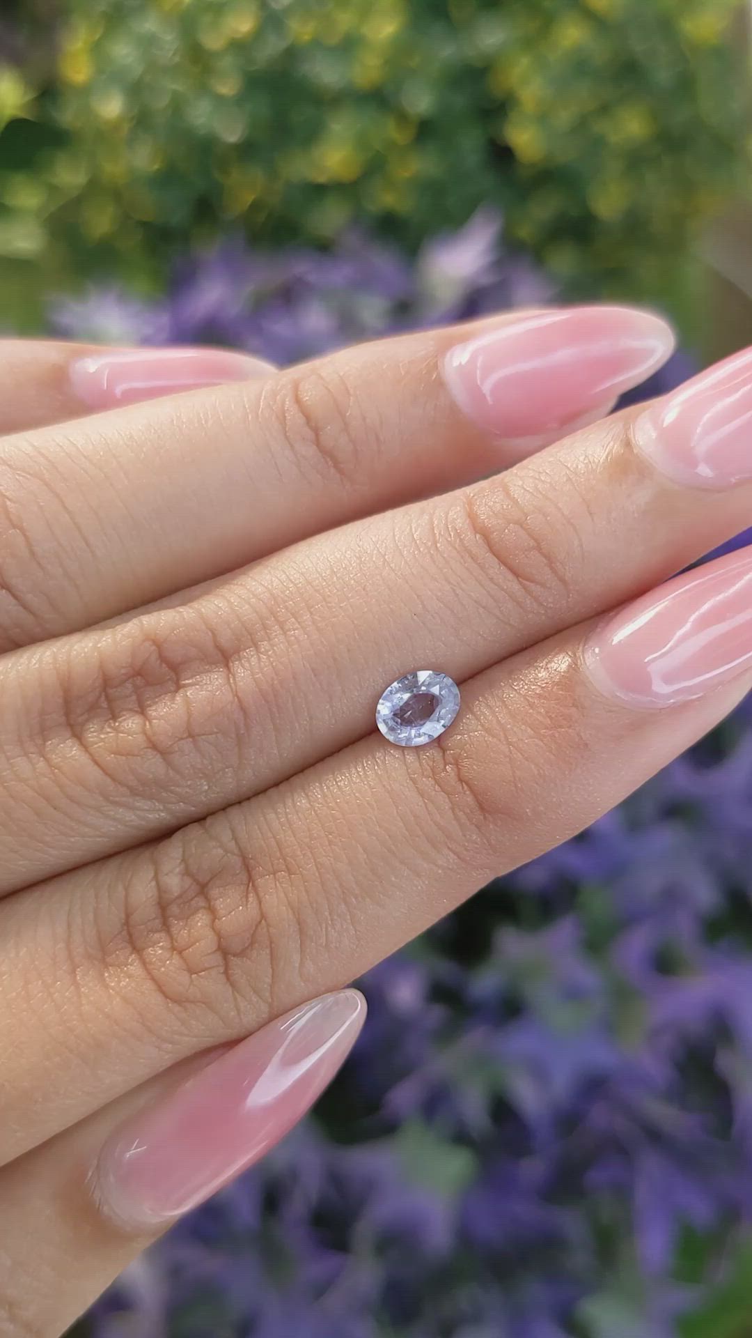 0.61 Ct. Blue Sapphire from Ceylon (Sri Lanka) Size Video