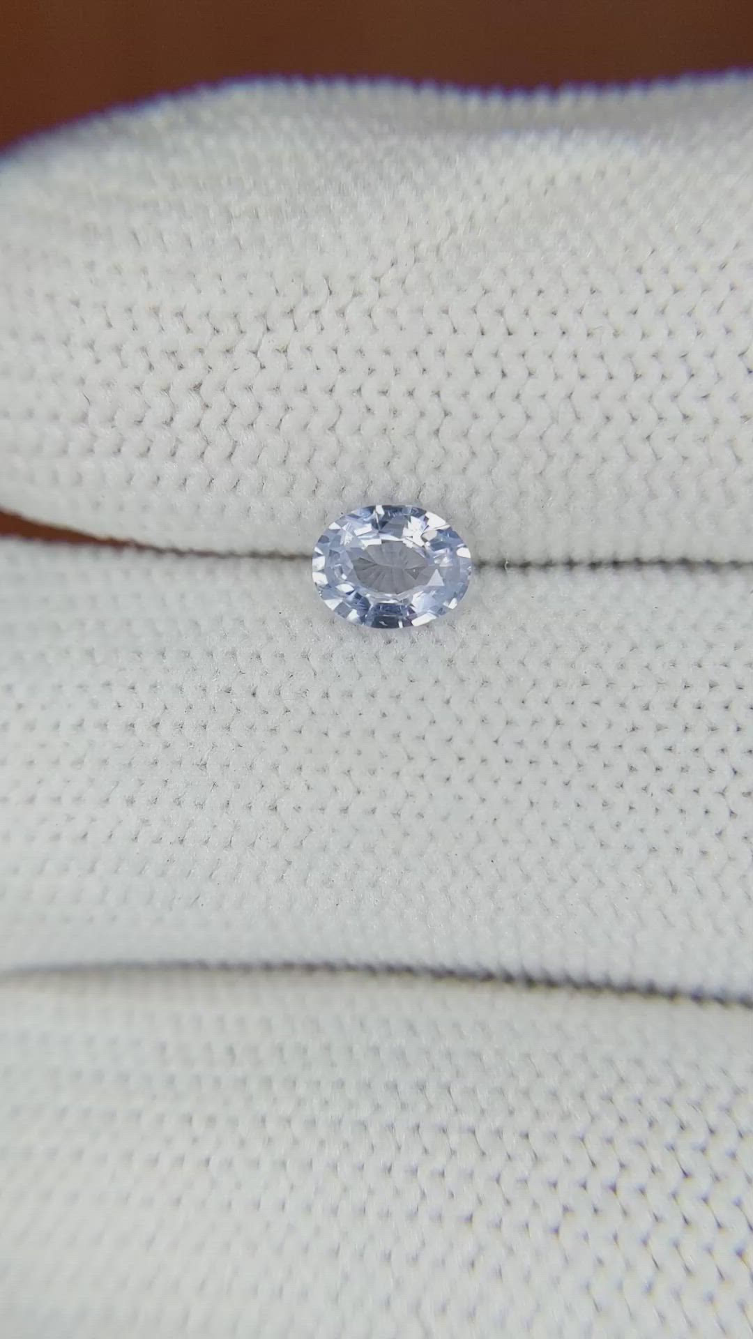 0.61 Ct. Blue Sapphire from Ceylon (Sri Lanka) Size Video