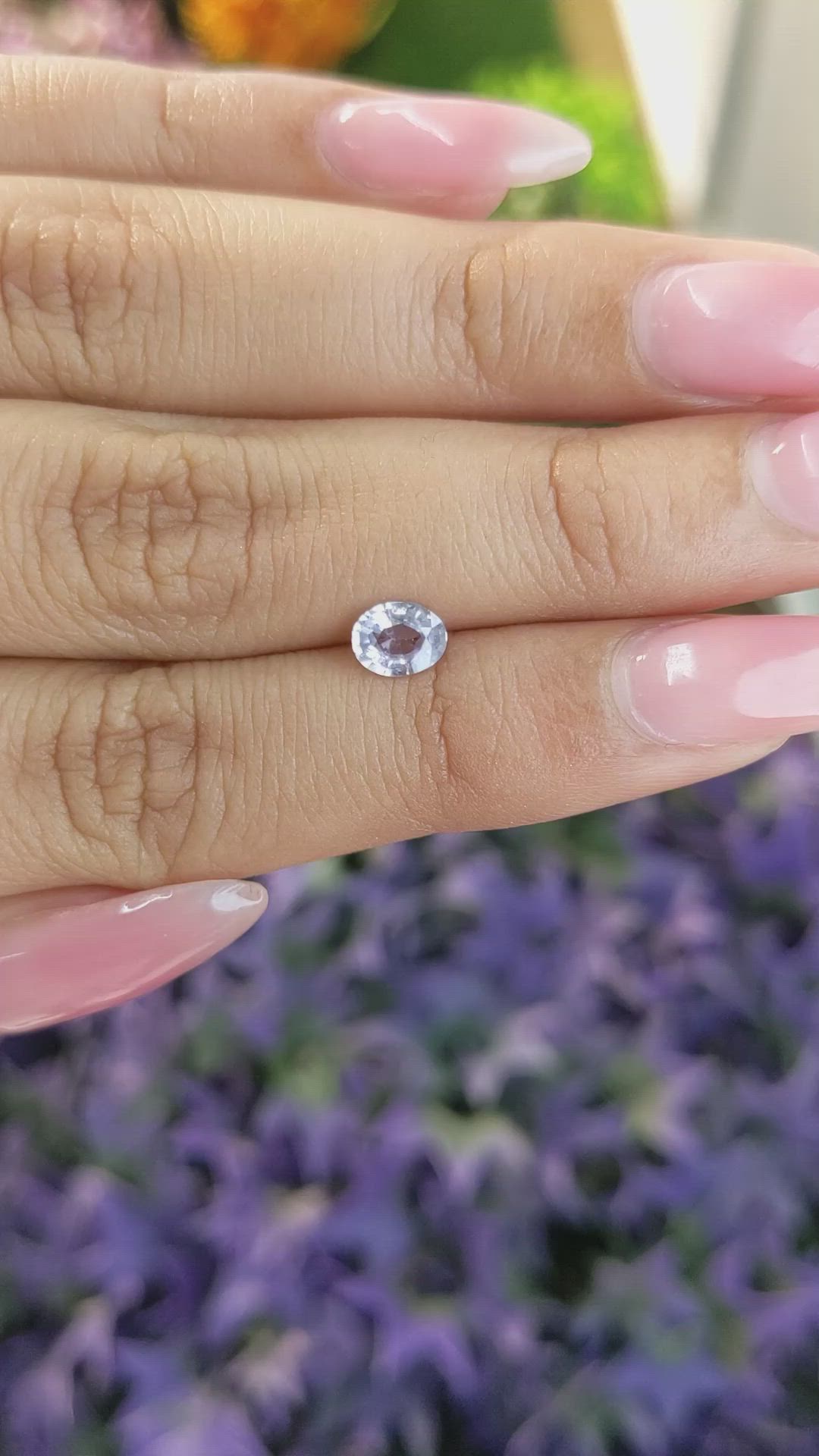 0.61 Ct. Blue Sapphire from Ceylon (Sri Lanka) Size Video