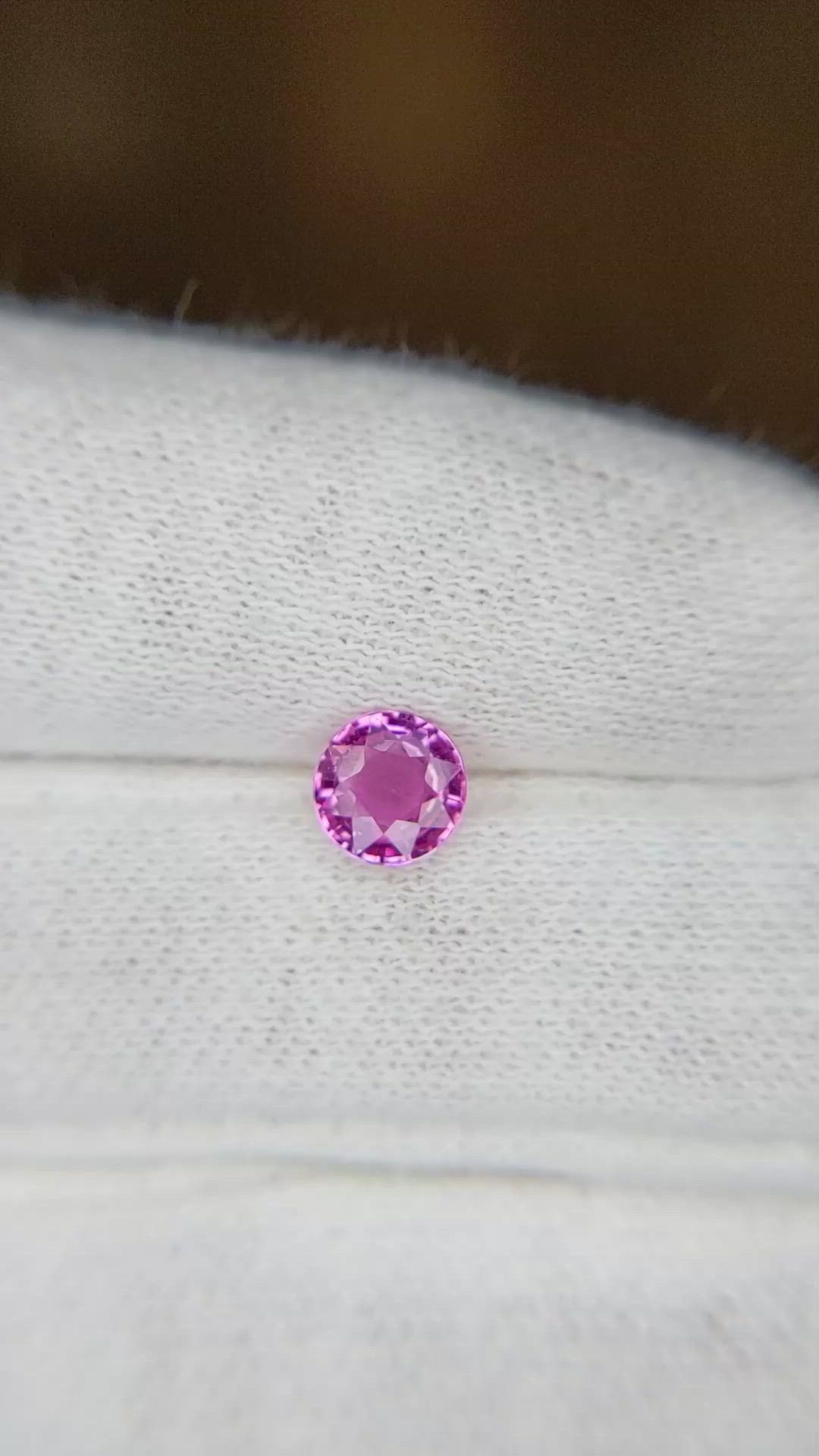 0.79 Ct. Pink Sapphire from Ceylon (Sri Lanka) Size Video
