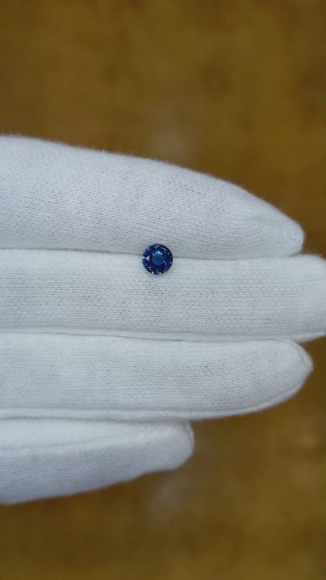 0.56 Ct. Blue Sapphire from Ceylon (Sri Lanka) Size Video