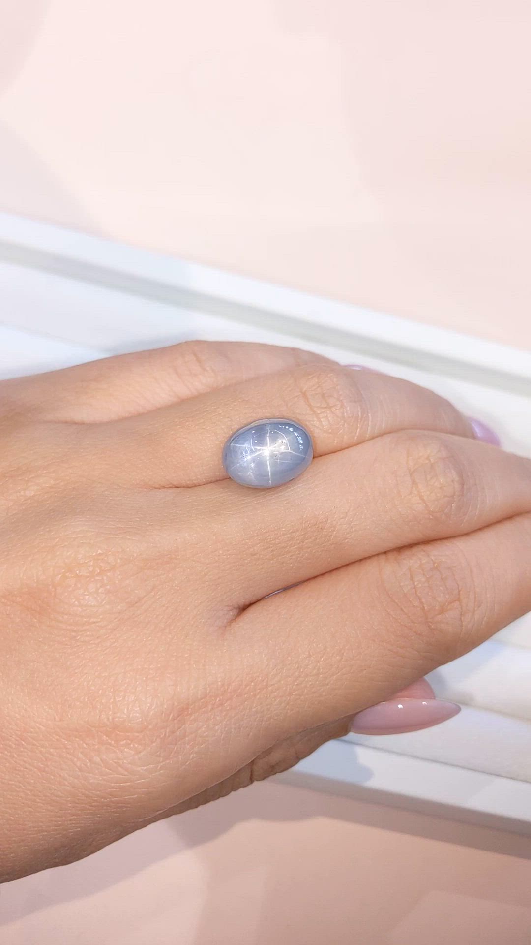 14.37 Ct. Blue Star Sapphire from Ceylon (Sri Lanka) Size Video