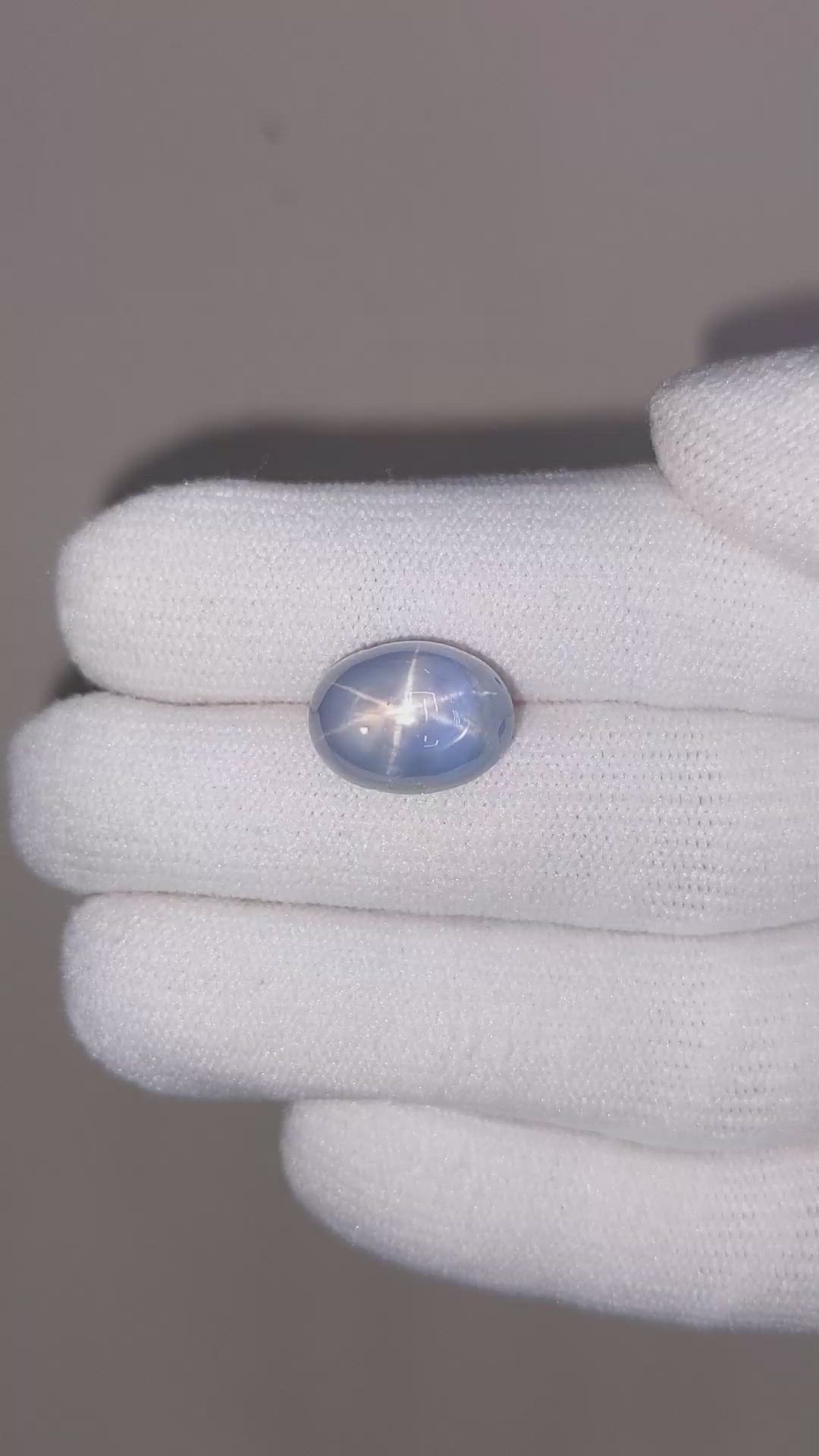 14.37 Ct. Blue Star Sapphire from Ceylon (Sri Lanka) Size Video