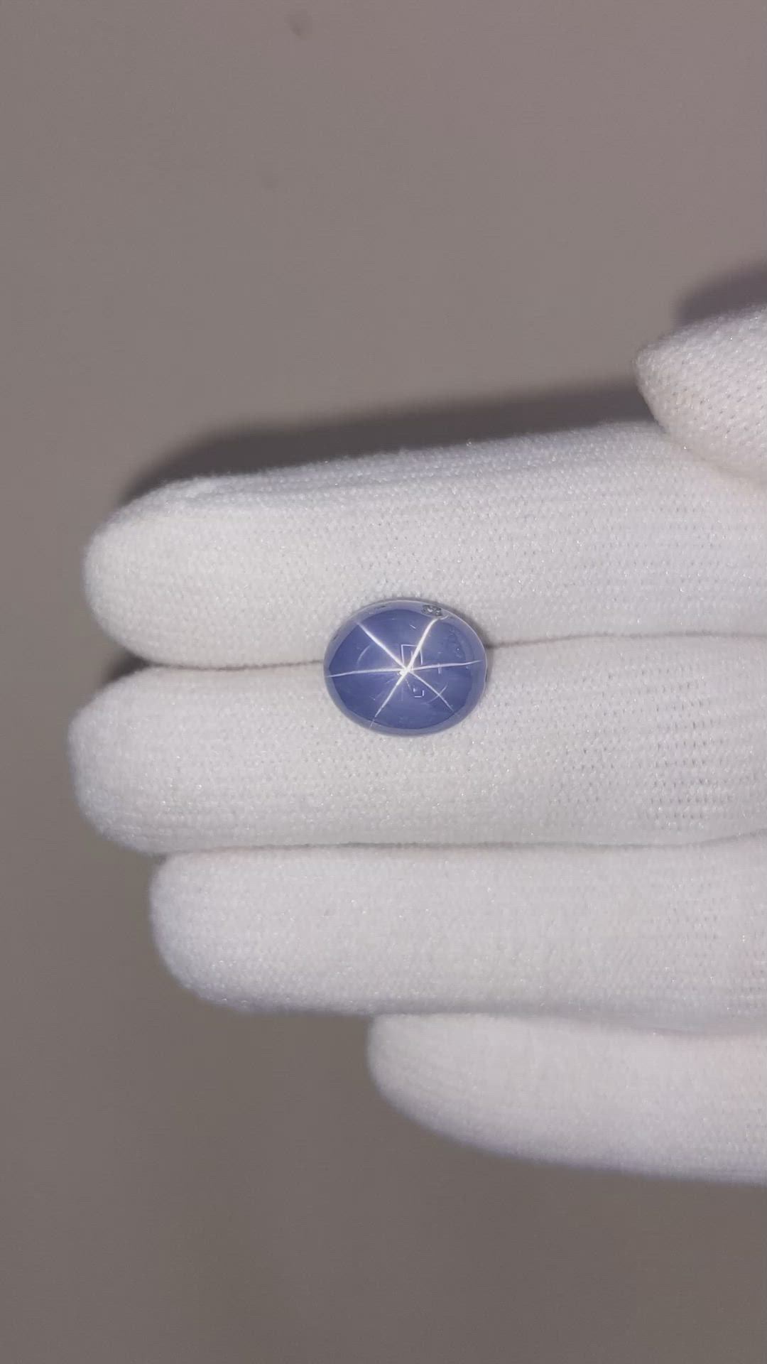 11.86 Ct. Blue Star Sapphire from Ceylon (Sri Lanka) Size Video