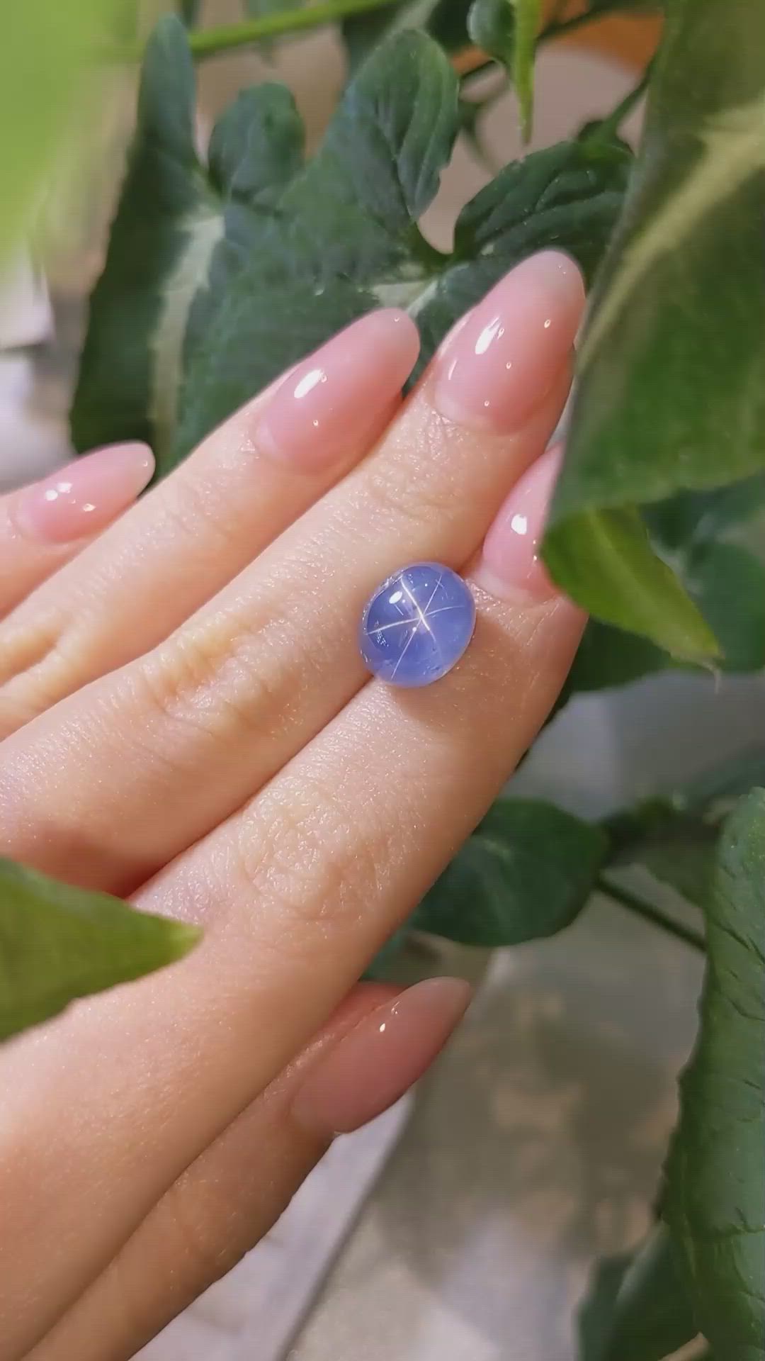 11.86 Ct. Blue Star Sapphire from Ceylon (Sri Lanka) Size Video