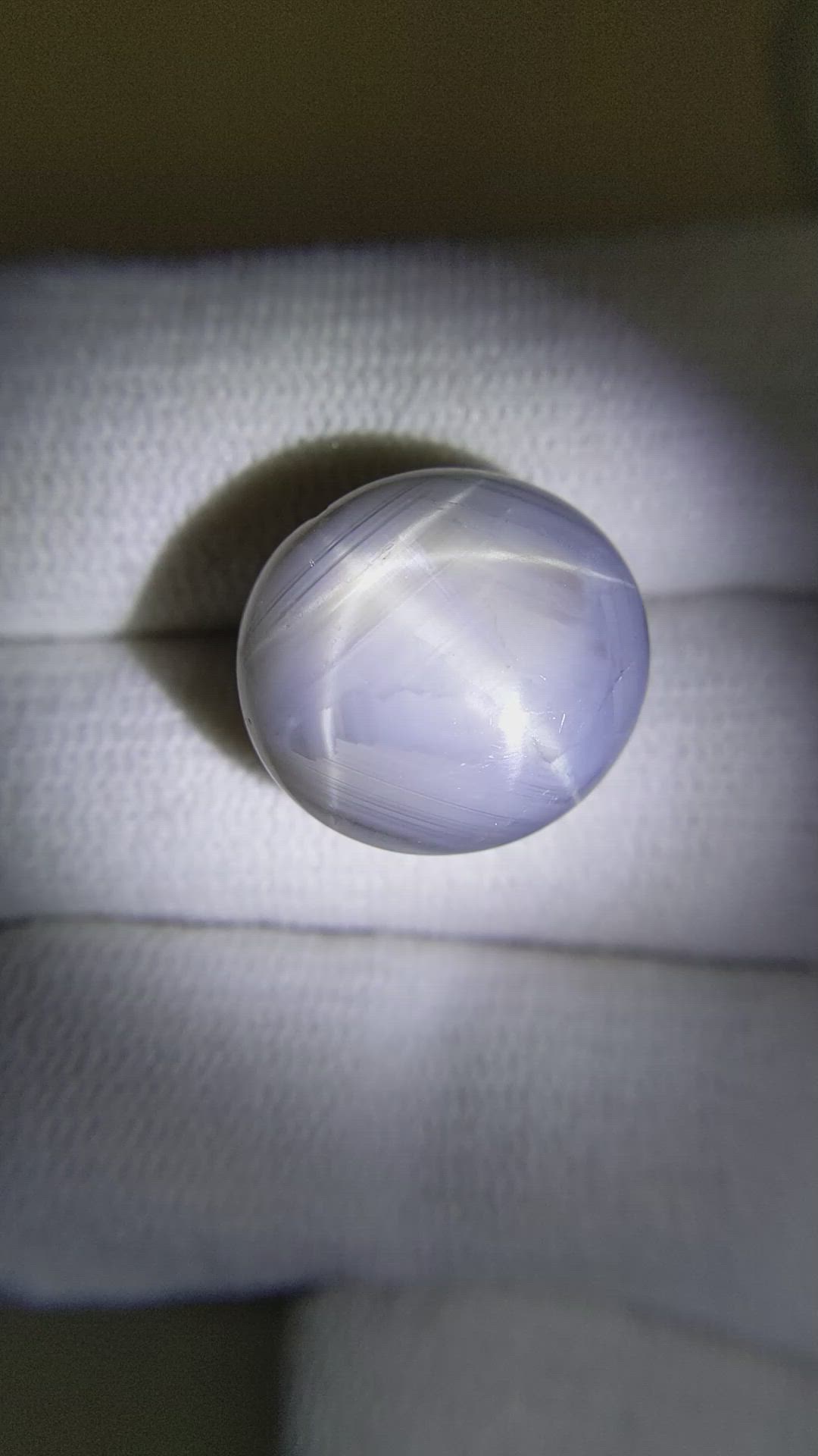 25.50 Ct. Bluish Grey Star Sapphire from Ceylon (Sri Lanka) Size Video