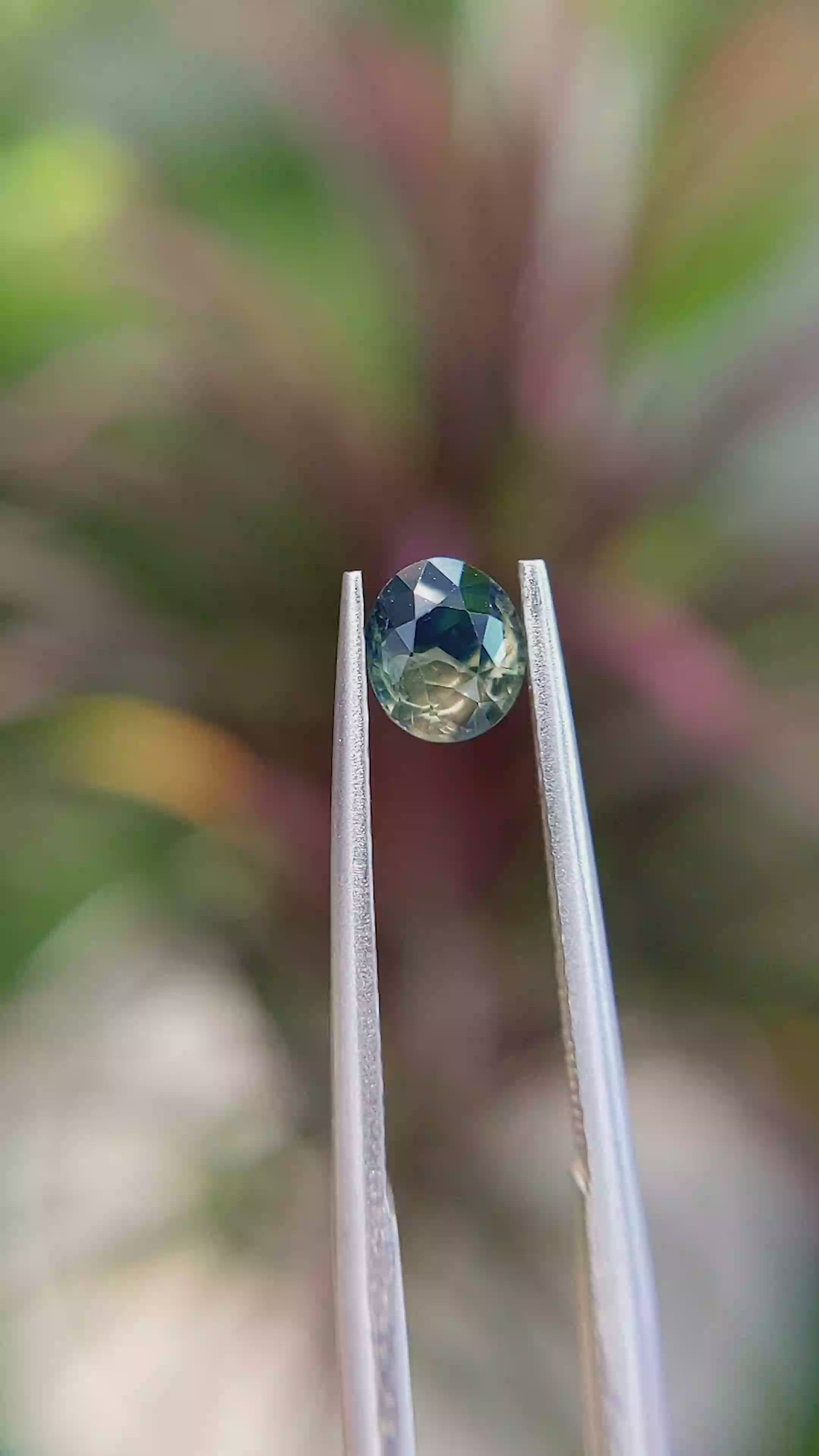 0.65 Ct. Bi Color Sapphire from Africa Size Video