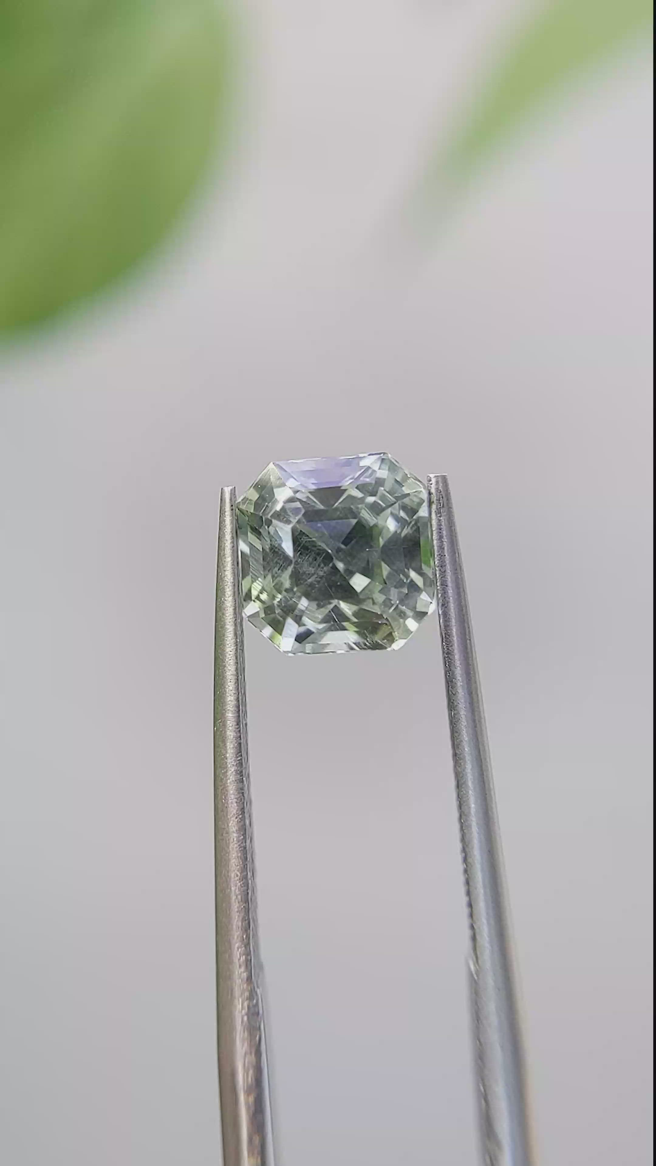 2.63 Ct. Green Sapphire from Africa Size Video