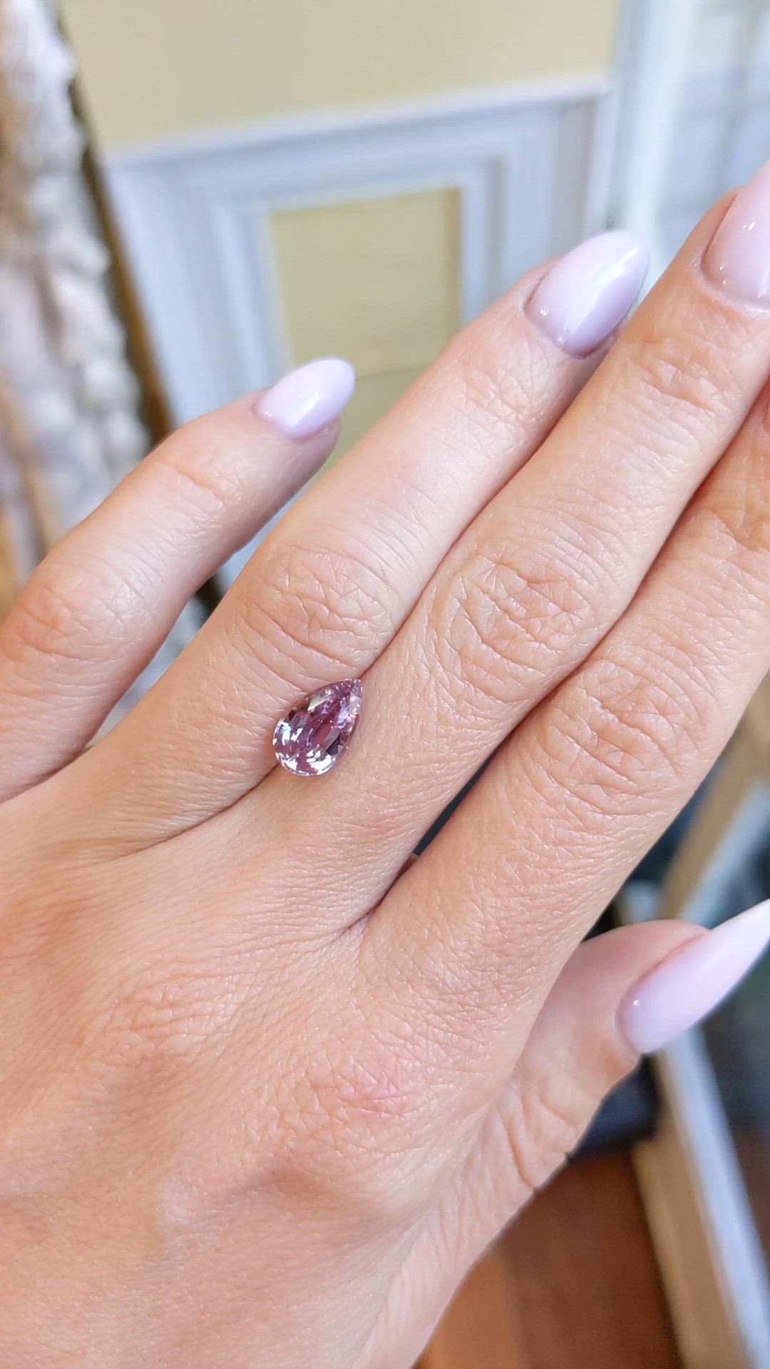 2.05 Ct. Pink Sapphire from Ceylon (Sri Lanka) Size Video