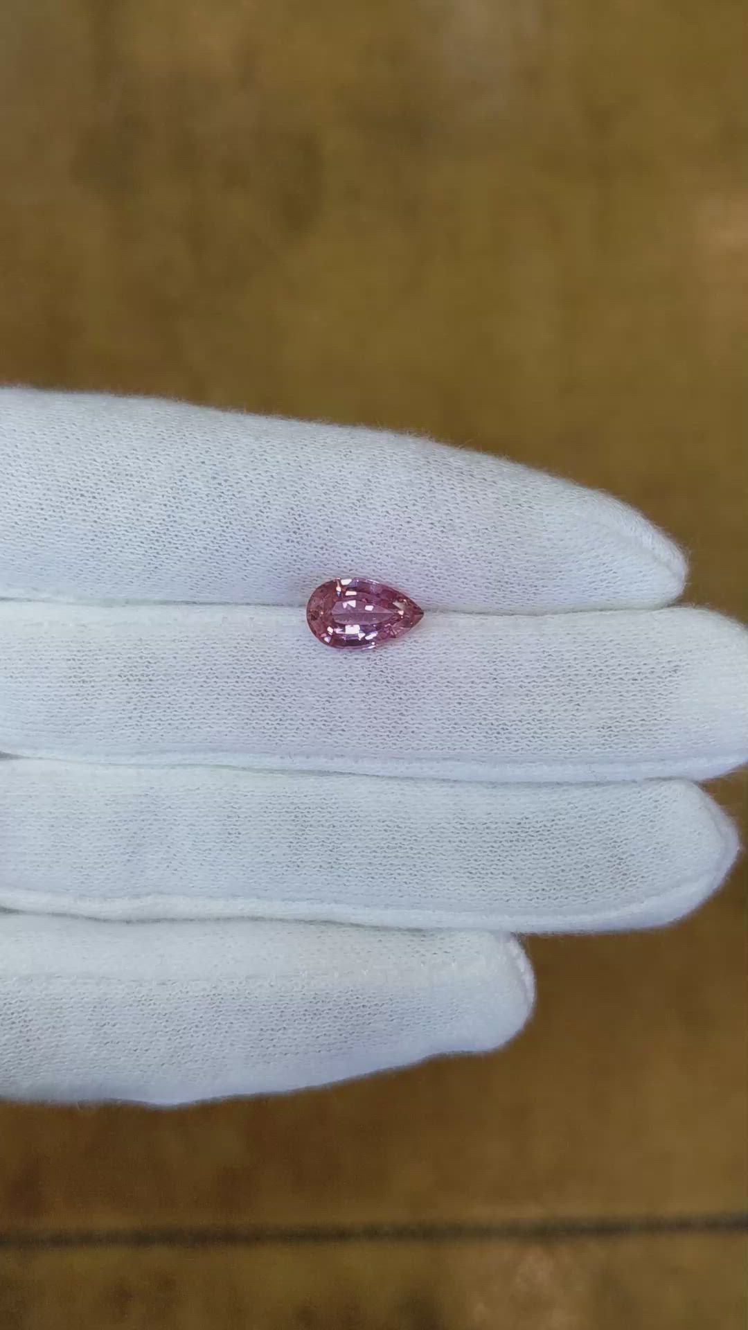 2.05 Ct. Pink Sapphire from Ceylon (Sri Lanka) Size Video