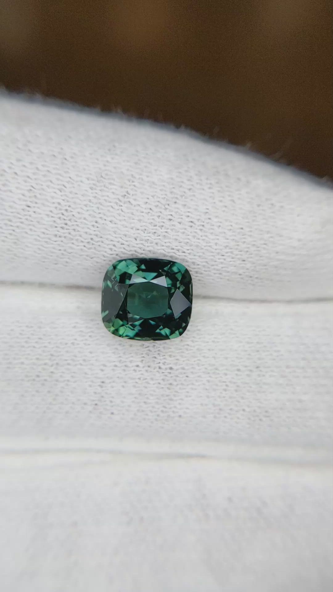 3.15 Ct. Greenish Blue Sapphire from Madagascar Size Video