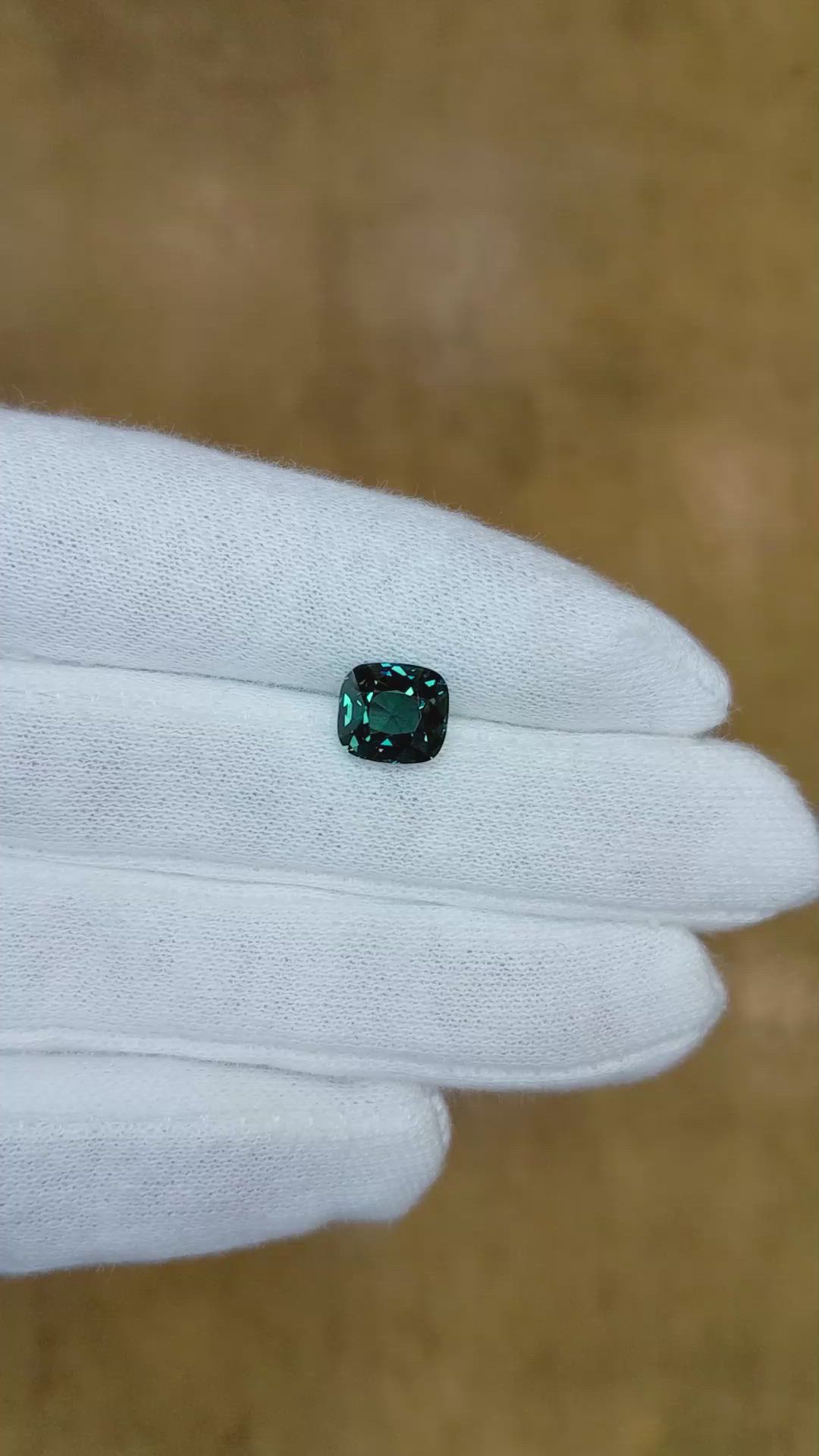 3.15 Ct. Greenish Blue Sapphire from Madagascar Size Video