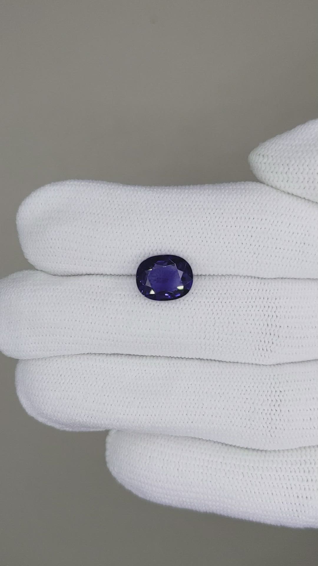 2.44 Ct. Blue Sapphire from Ceylon (Sri Lanka) Size Video