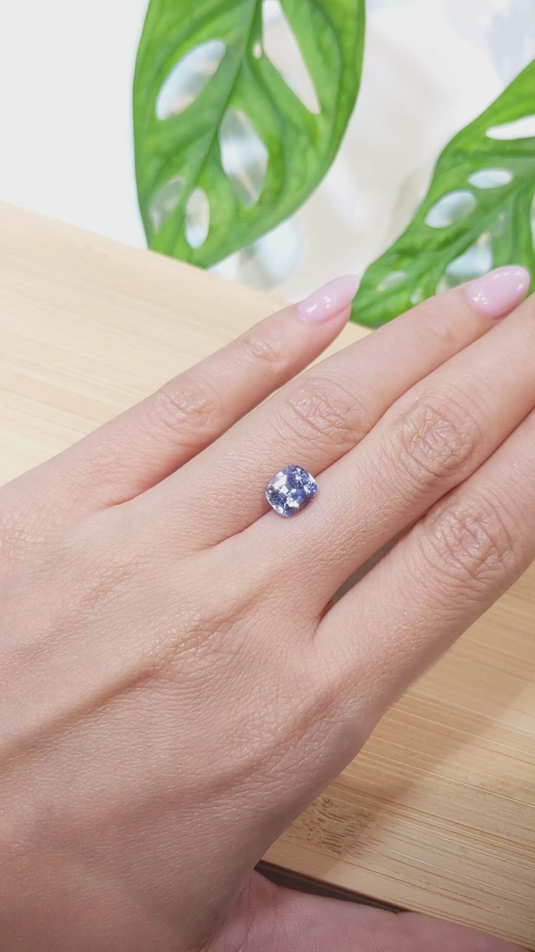 2.33 Ct. Blue Sapphire from Ceylon (Sri Lanka) Size Video